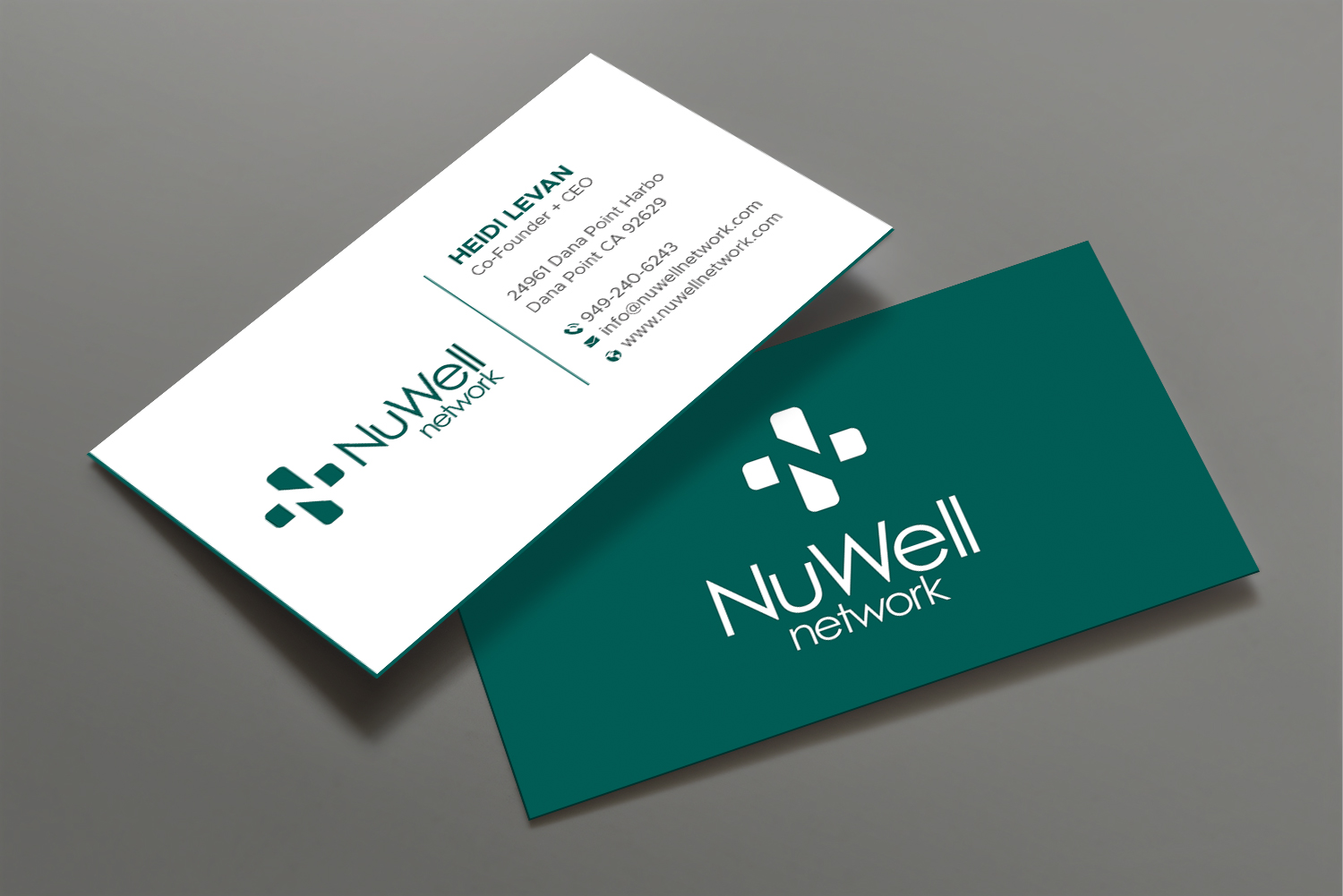 Visitenkarten-Design von DesignShout für NuWell Network  | Design #33124836