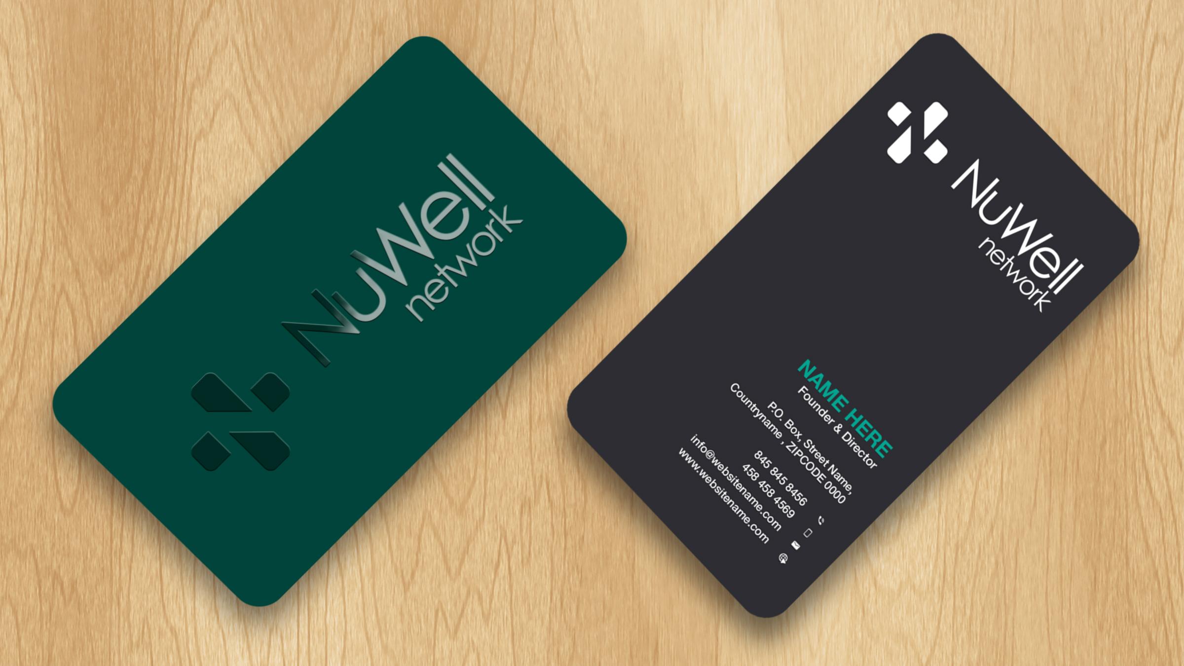 Business Card Design by Isu-D for NuWell Network  | Design #33143800