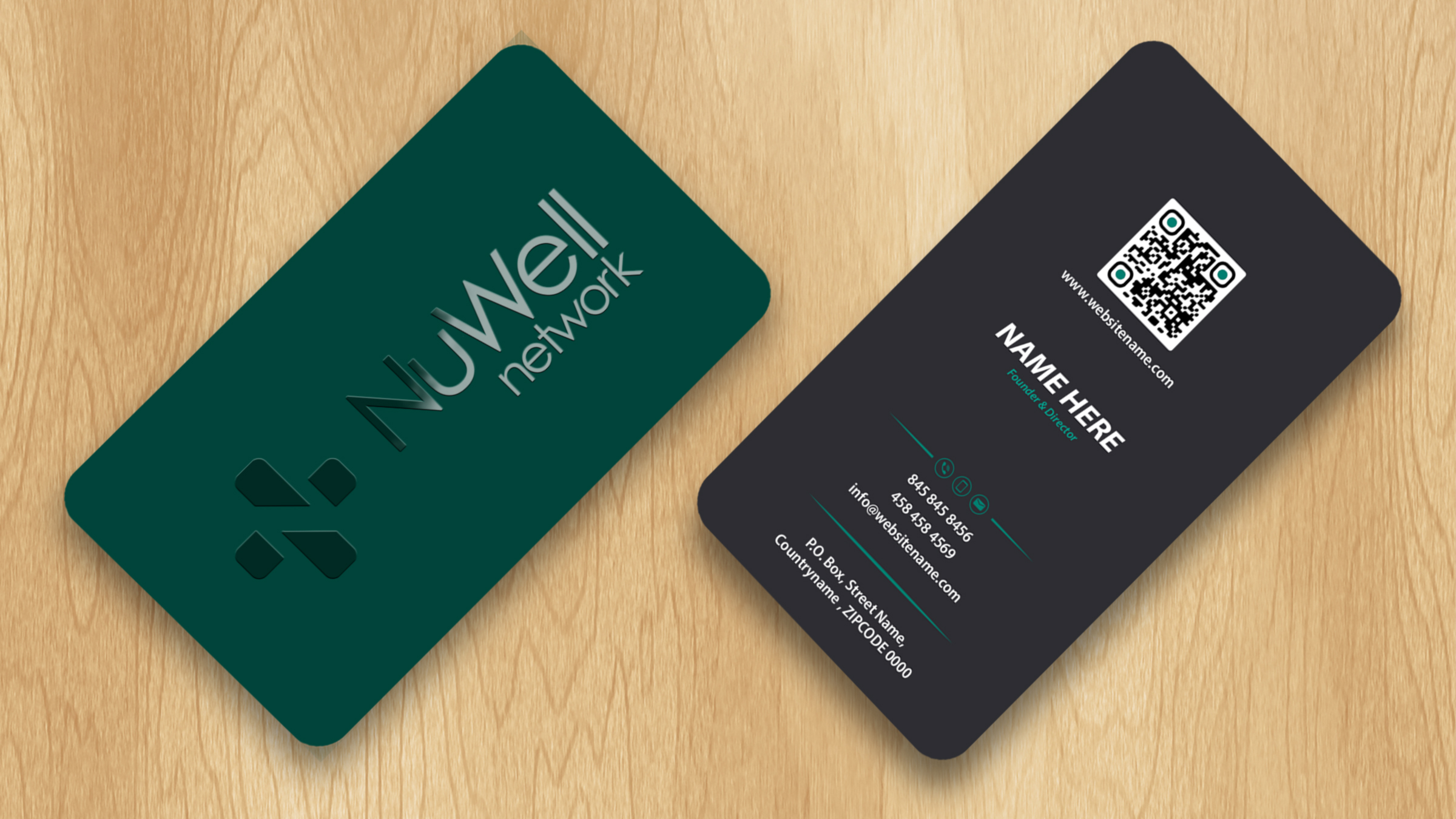 Visitenkarten-Design von Isu-D für NuWell Network  | Design #33143803