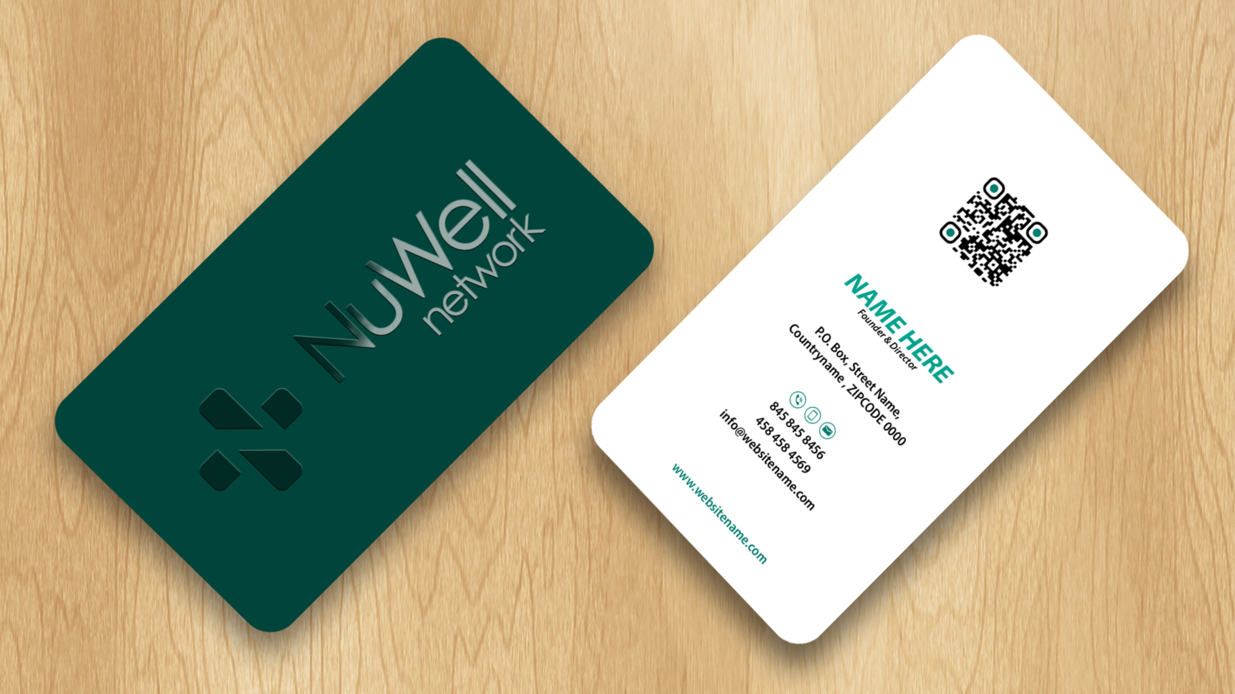 Visitenkarten-Design von Isu-D für NuWell Network  | Design #33143804