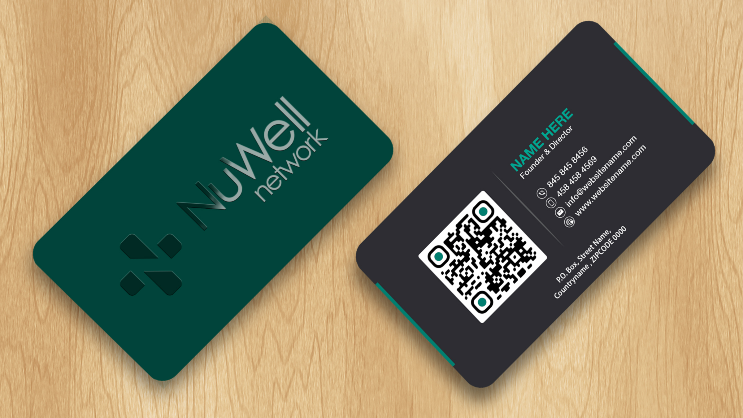 Visitenkarten-Design von Isu-D für NuWell Network  | Design #33143805