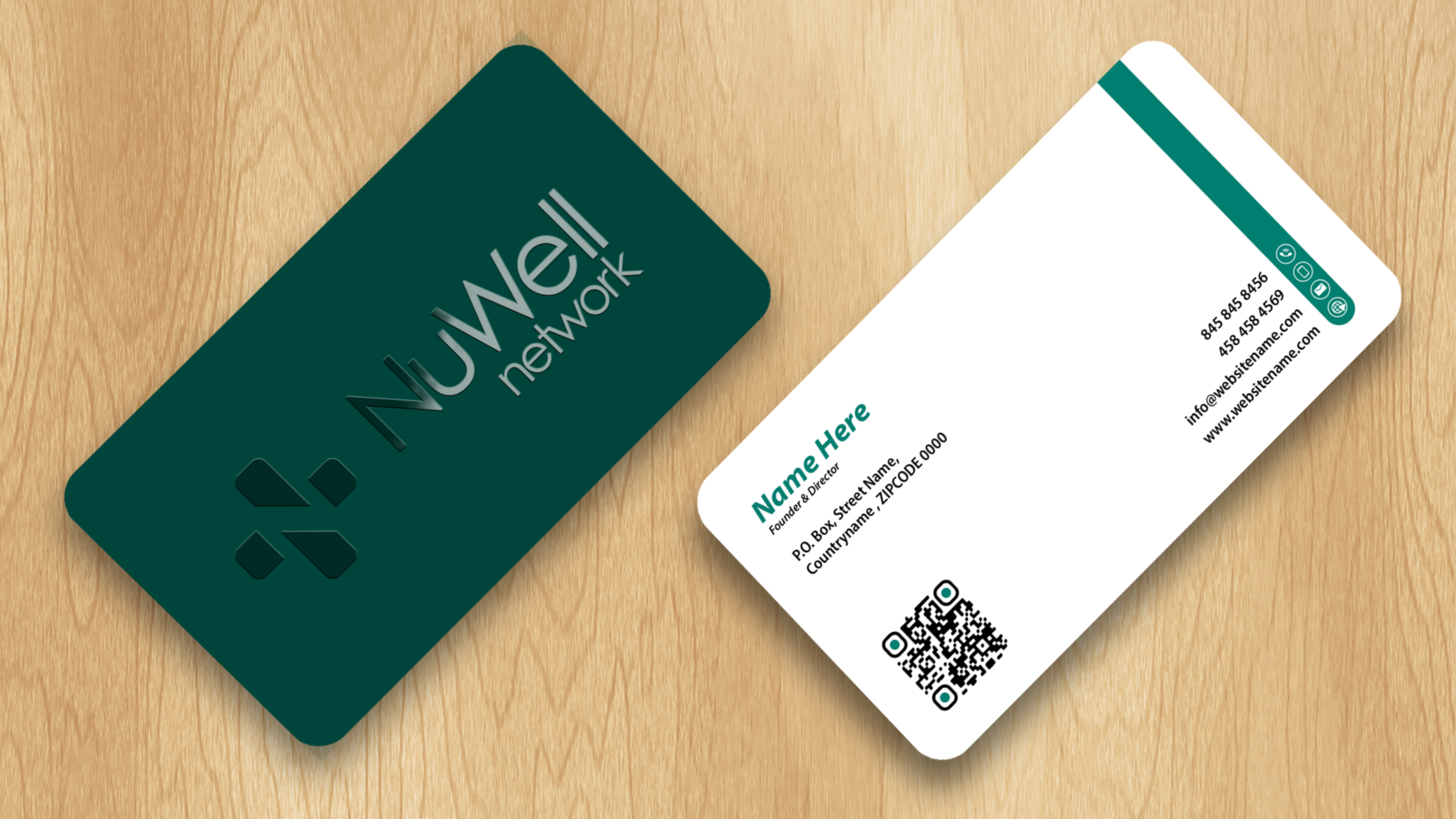 Visitenkarten-Design von Isu-D für NuWell Network  | Design #33143818