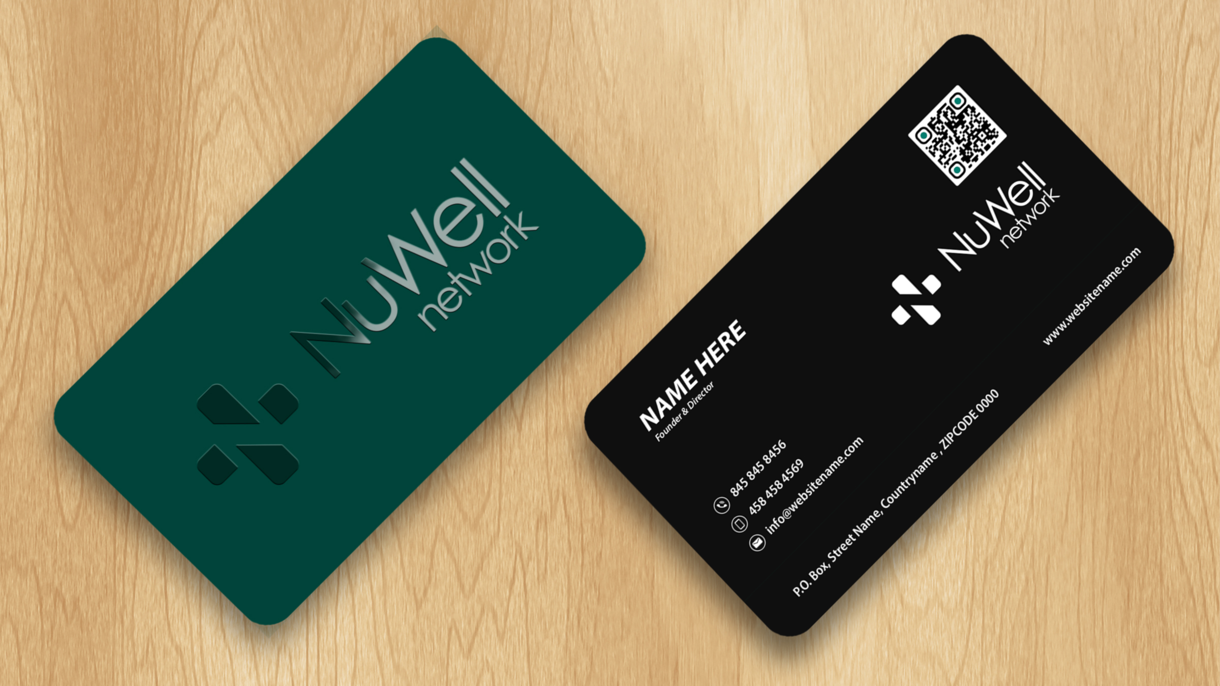 Visitenkarten-Design von Isu-D für NuWell Network  | Design #33143822