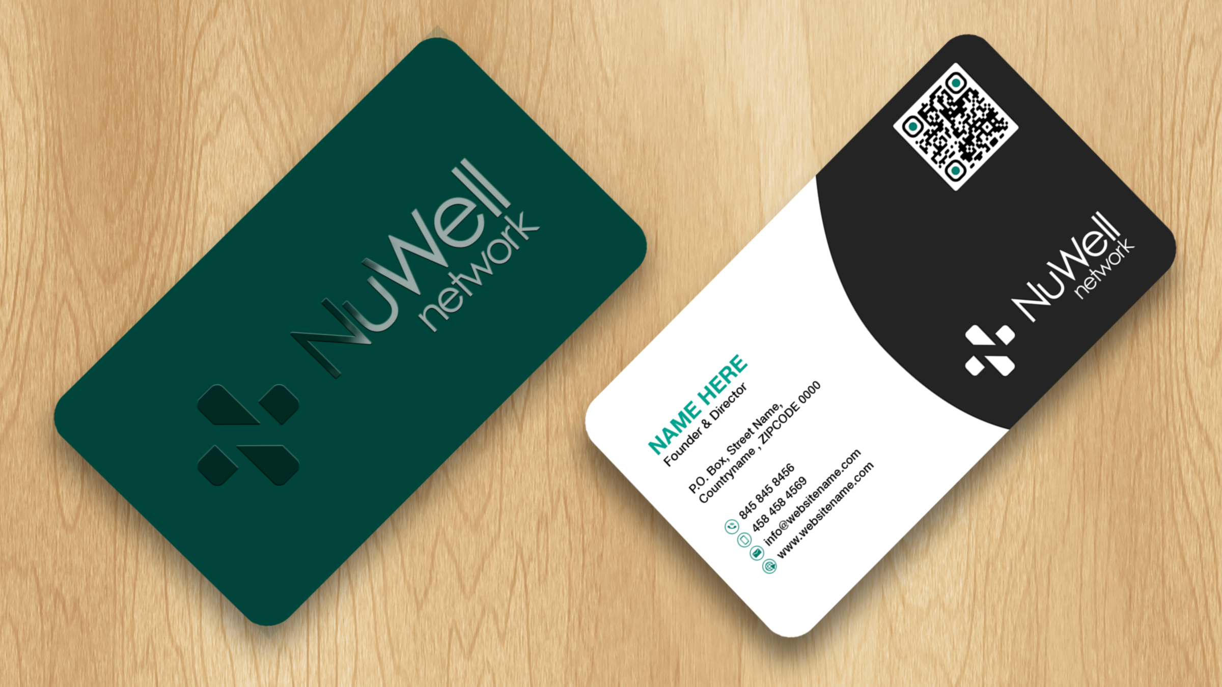 Business Card Design by Isu-D for NuWell Network  | Design #33143831
