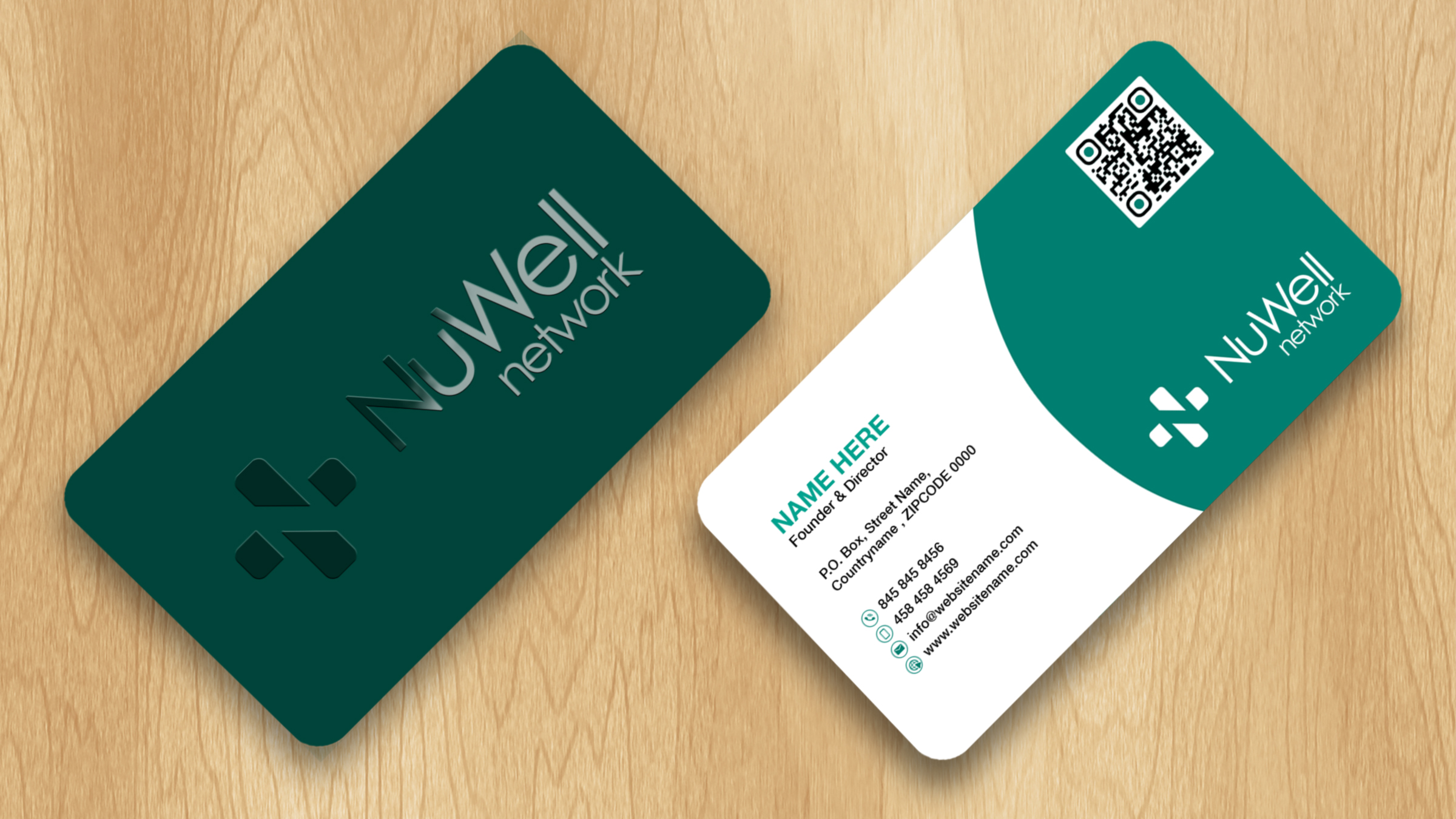Visitenkarten-Design von Isu-D für NuWell Network  | Design #33143837