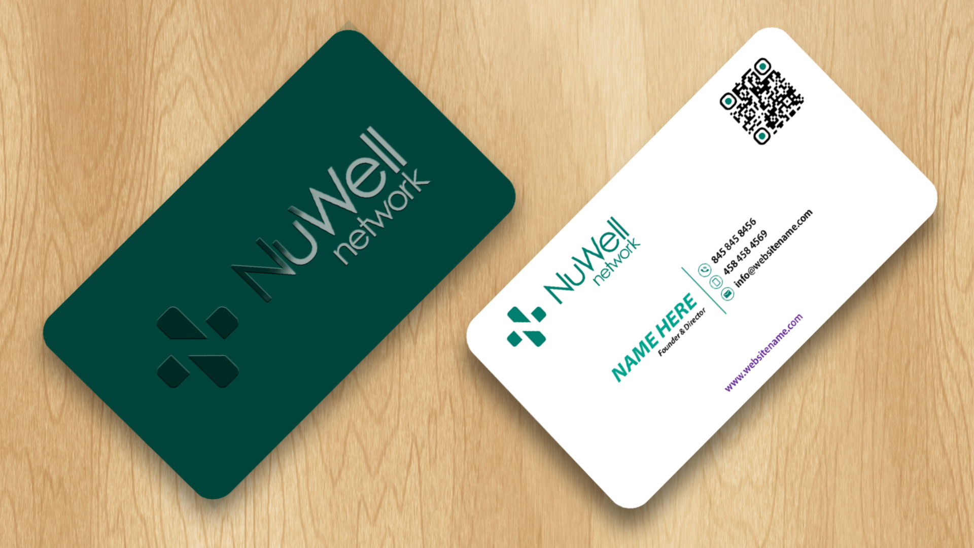 Visitenkarten-Design von Isu-D für NuWell Network  | Design #33143839