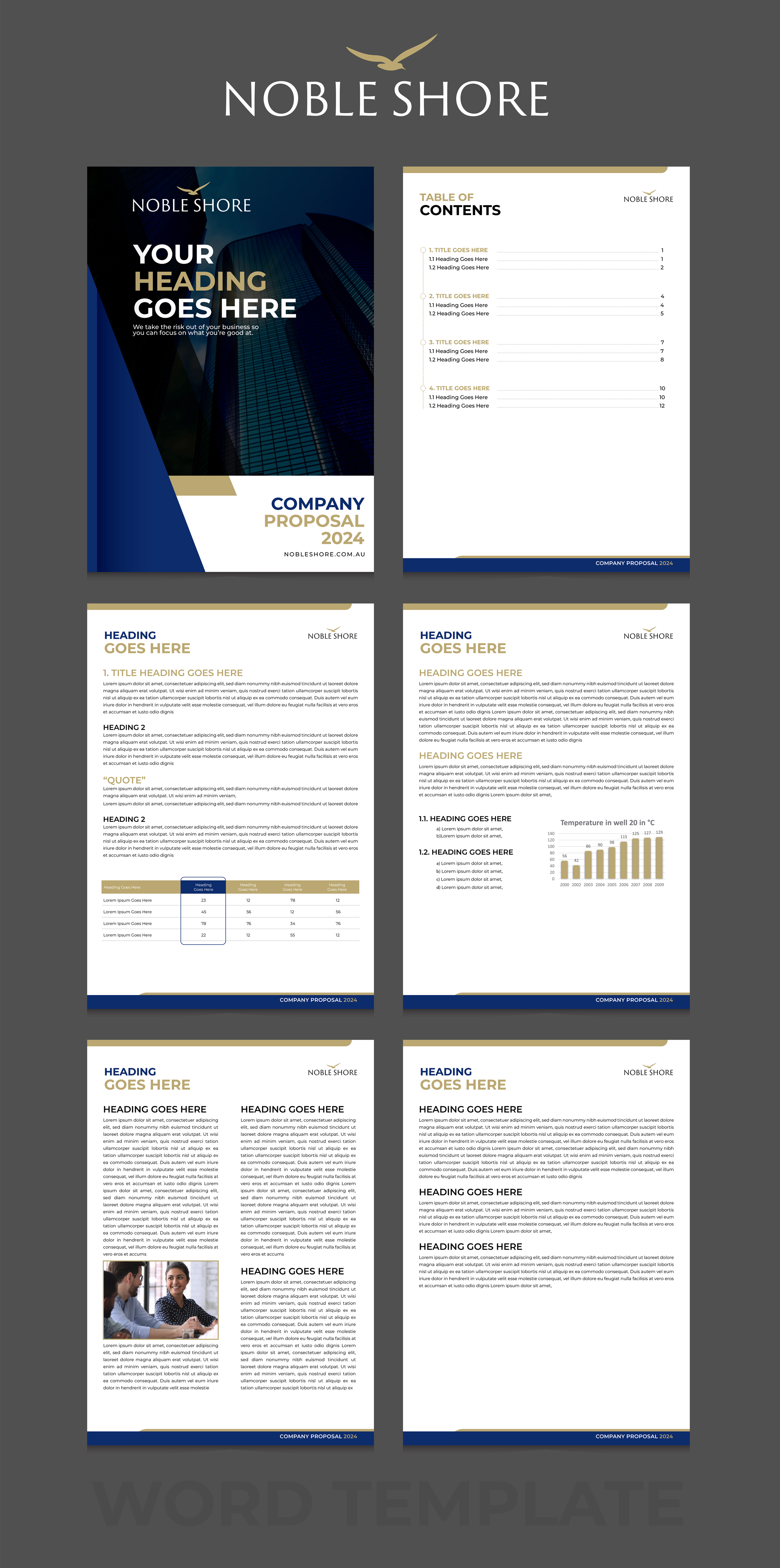 Word Template Design by 3Guys for this project | Design #33156918