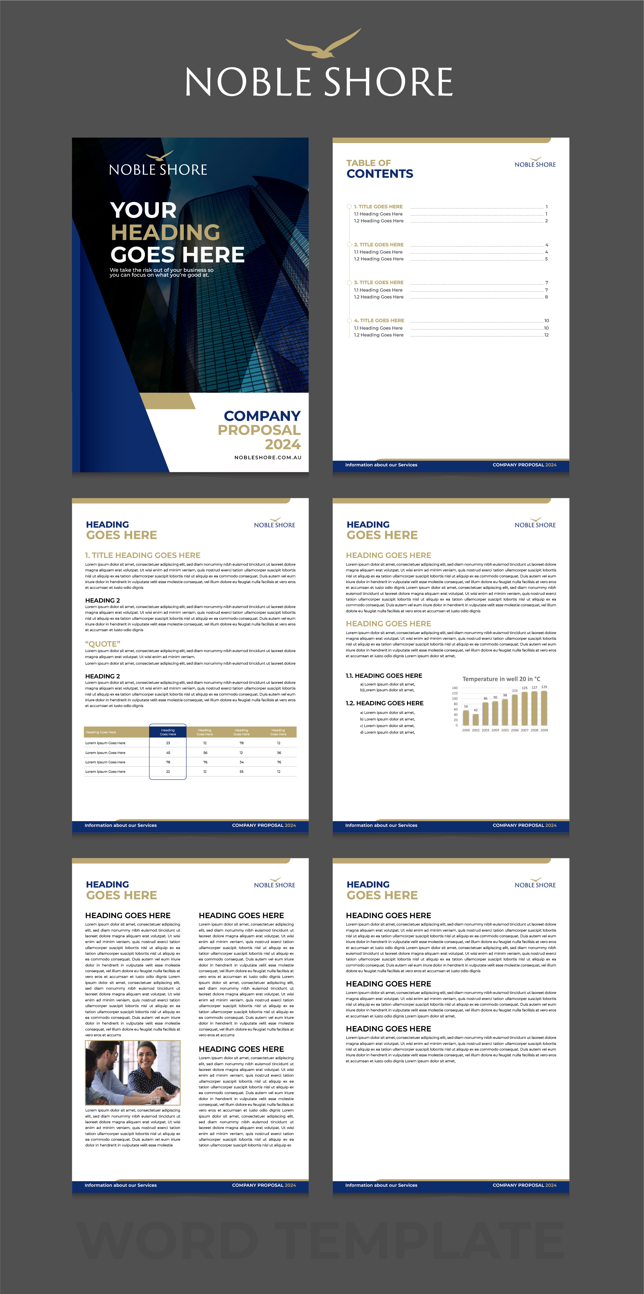 Word Template Design by 3Guys for this project | Design #33163838
