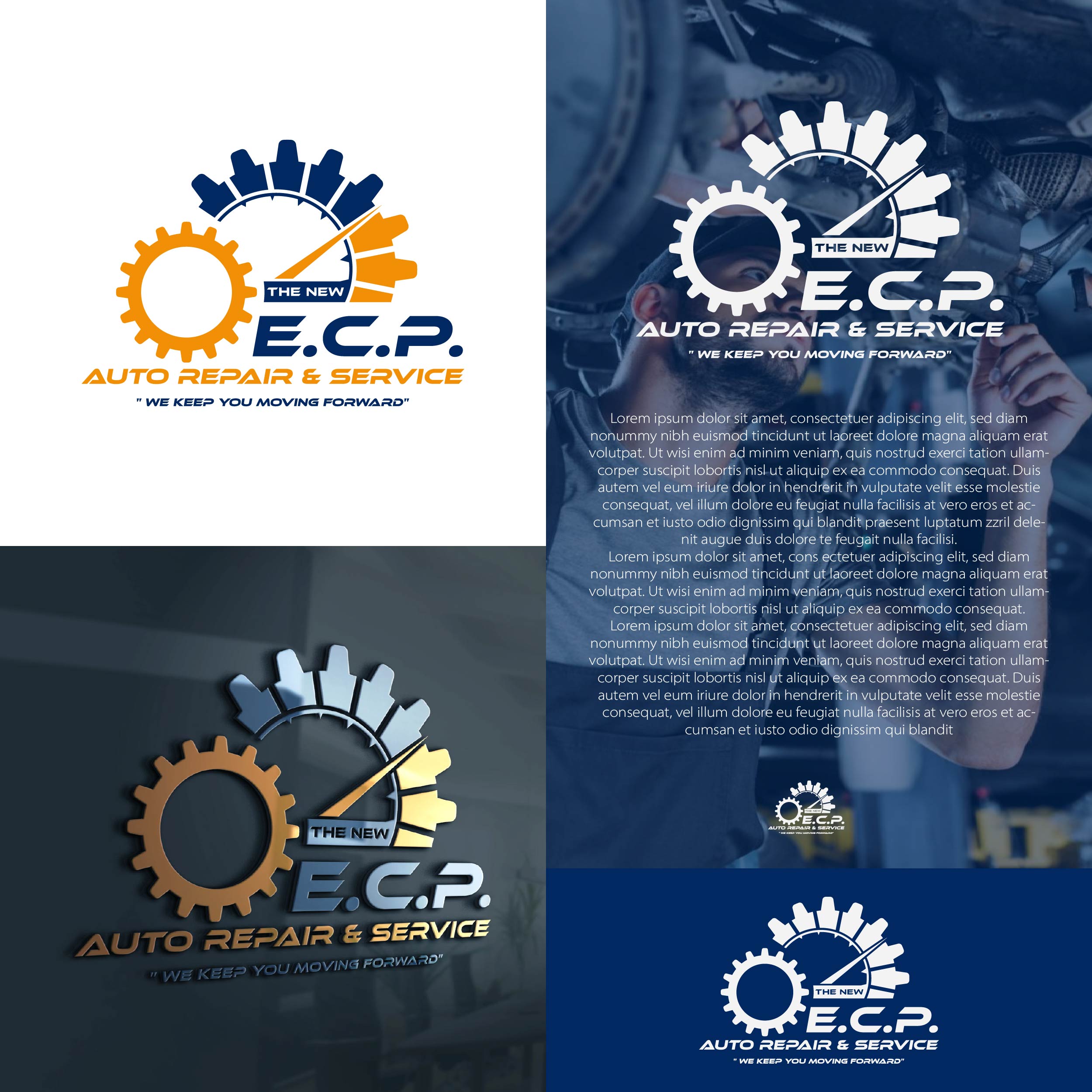 Logo Design by Azhari Art for E.C.P. Auto Repair And Service | Design #33140092