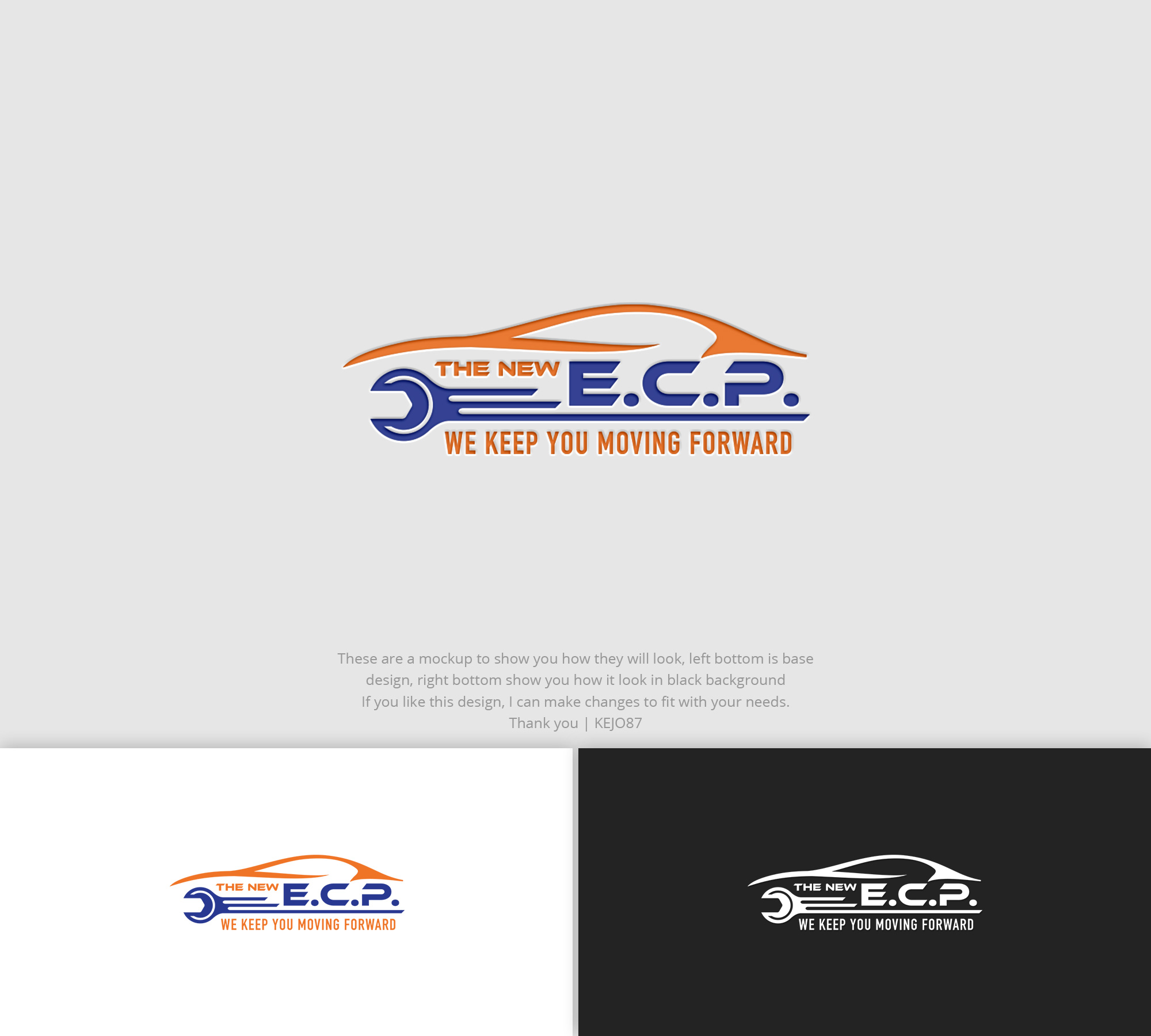 Logo Design by Kejo87 for E.C.P. Auto Repair And Service | Design #33132167
