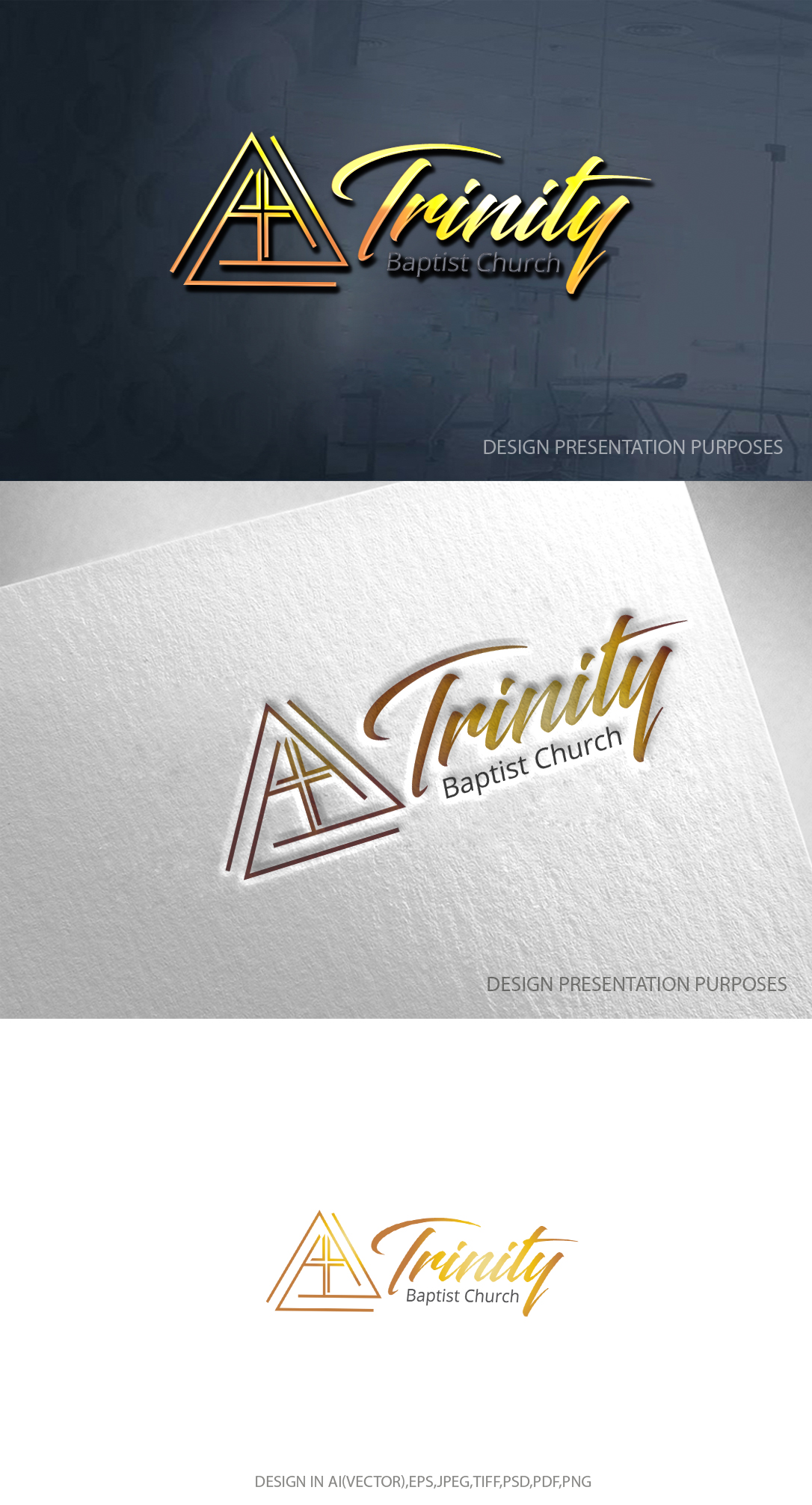 Logo Design by zebronicgraphic for Trinity Baptist Church | Design #33130735