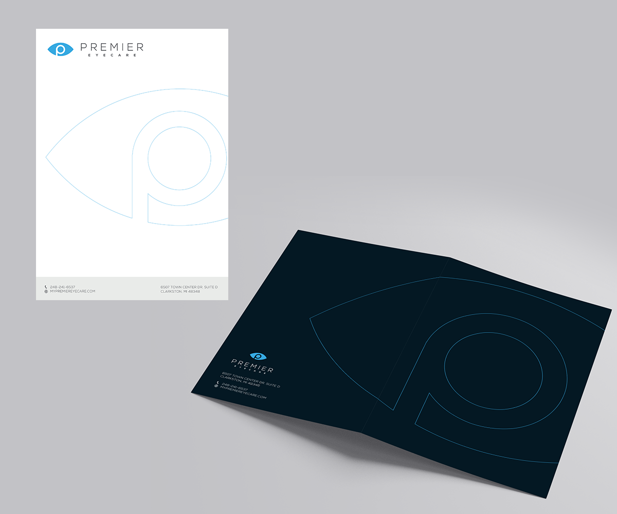 Stationery Design by Andrés Sebastián for Premier Eyecare | Design #33132208