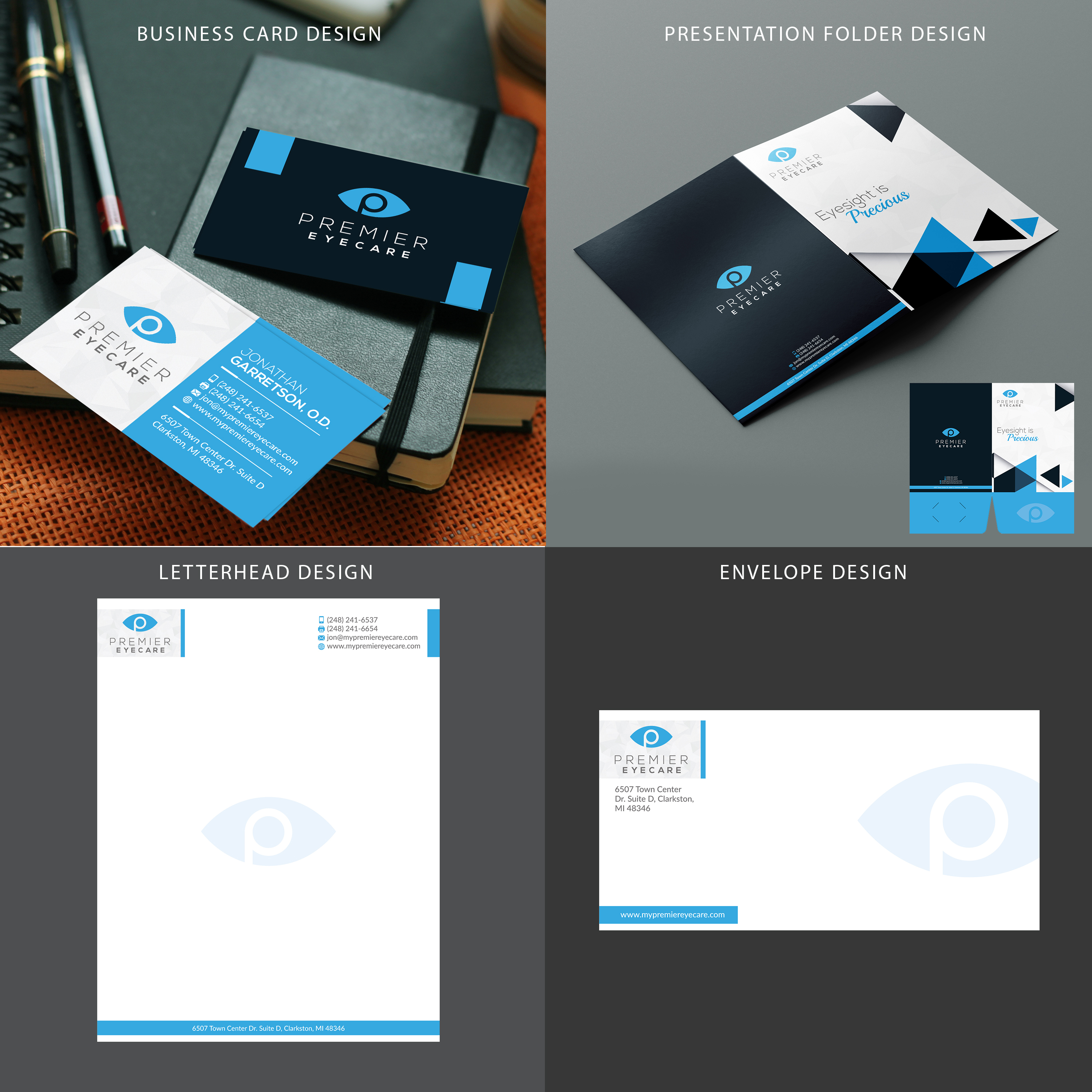 Design de Papeterie par Graphics Desk pour Premier Eyecare | Design #33128335