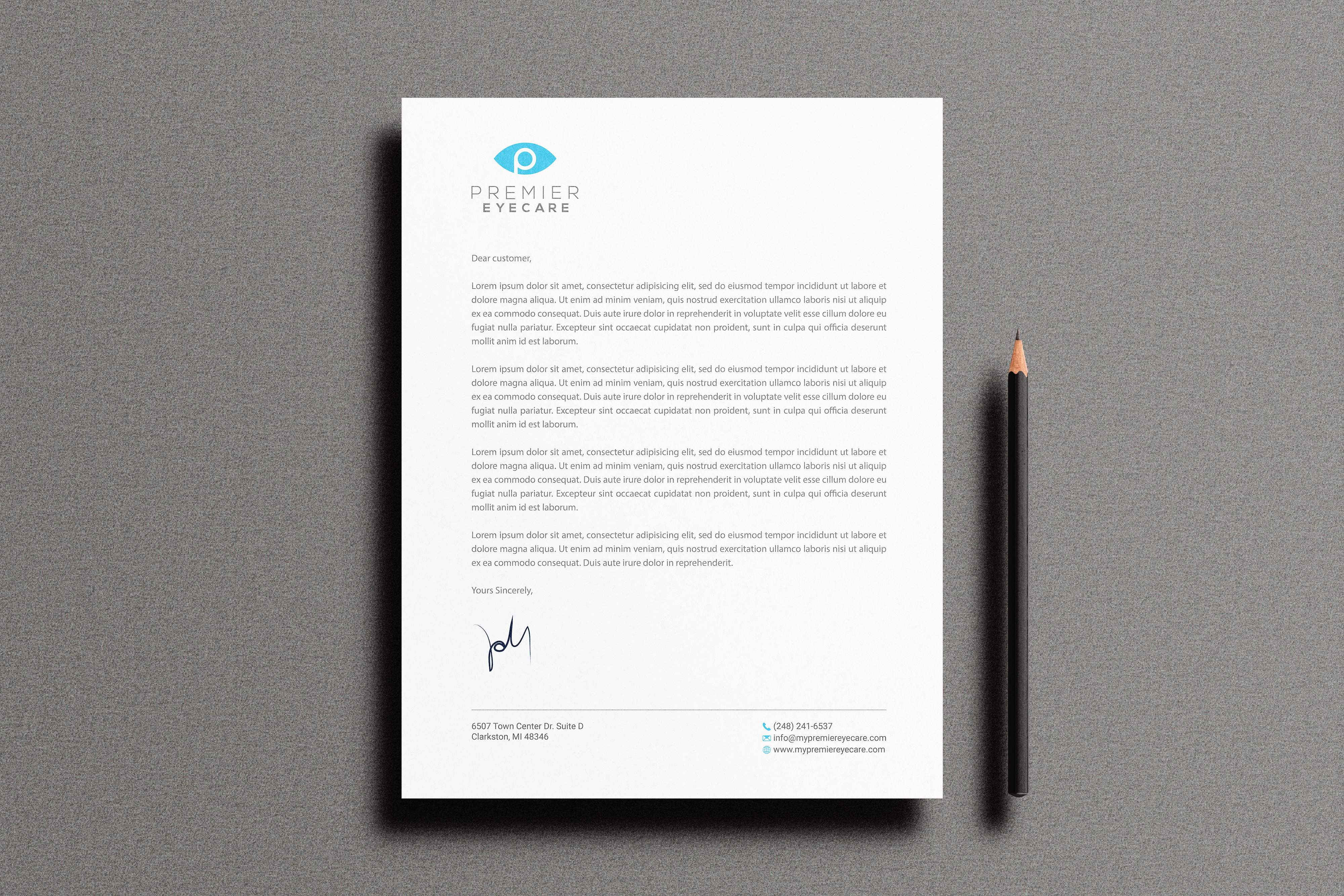 Schreibwaren-Design von R.design für Premier Eyecare | Design #33142757