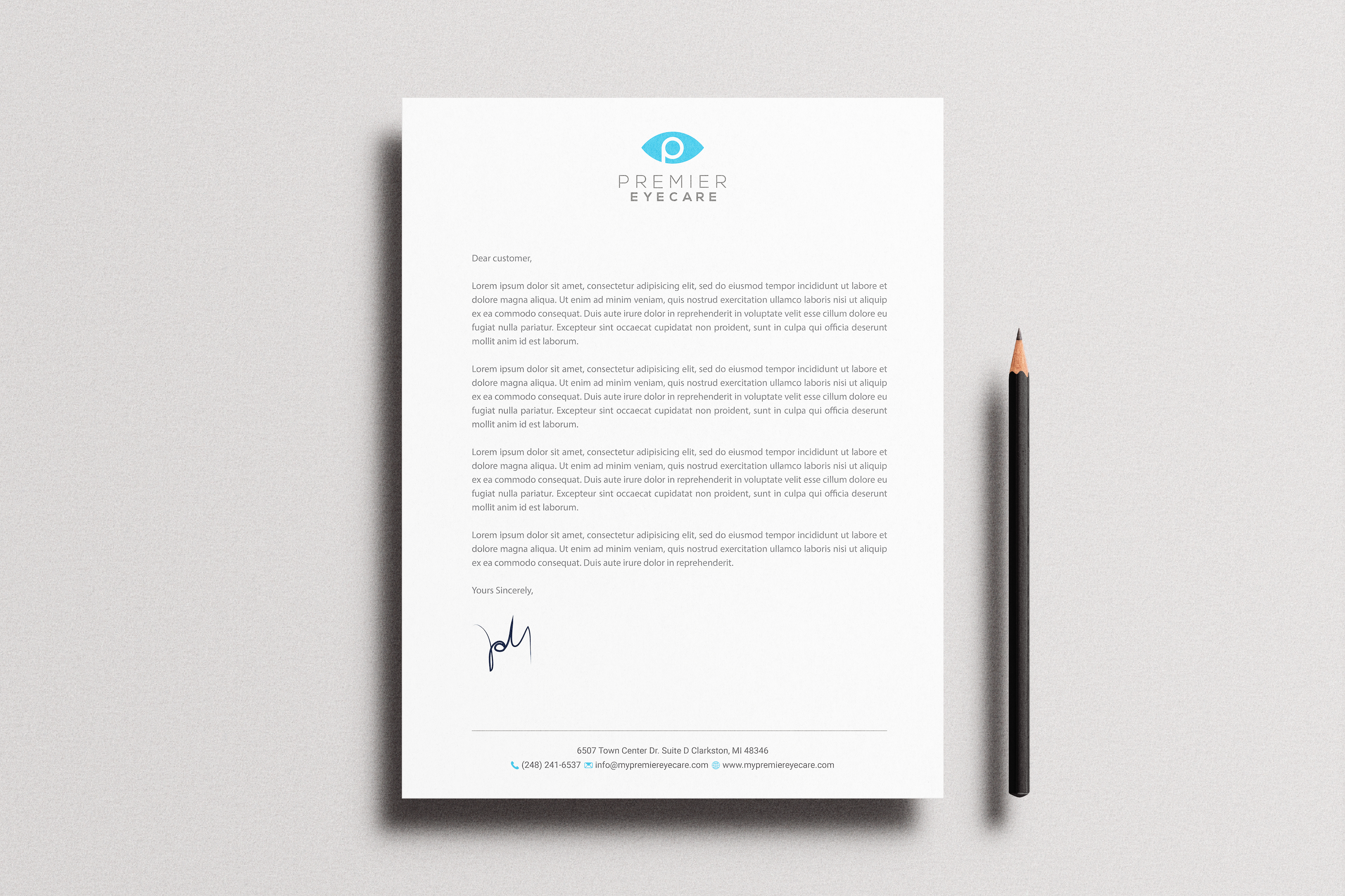 Schreibwaren-Design von R.design für Premier Eyecare | Design #33142792