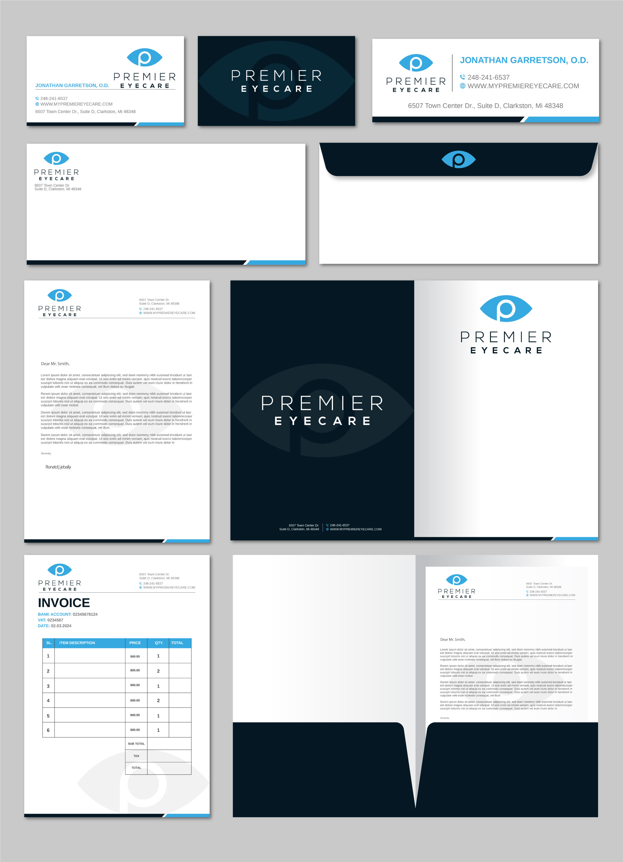 Stationery Design by Imagine design000 for Premier Eyecare | Design #33136257