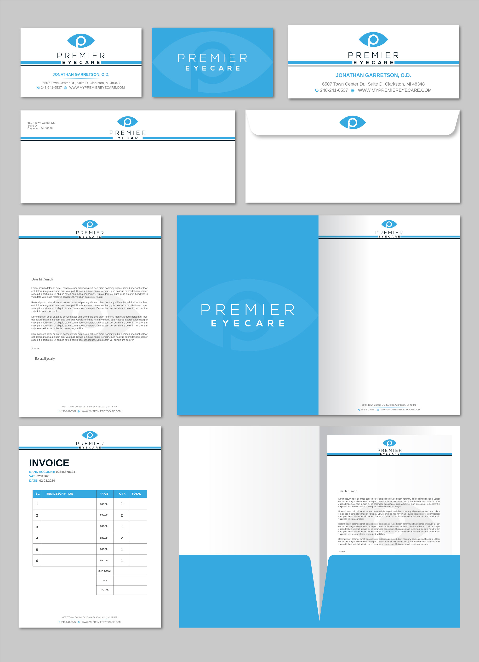 Stationery Design by Imagine design000 for Premier Eyecare | Design #33136258