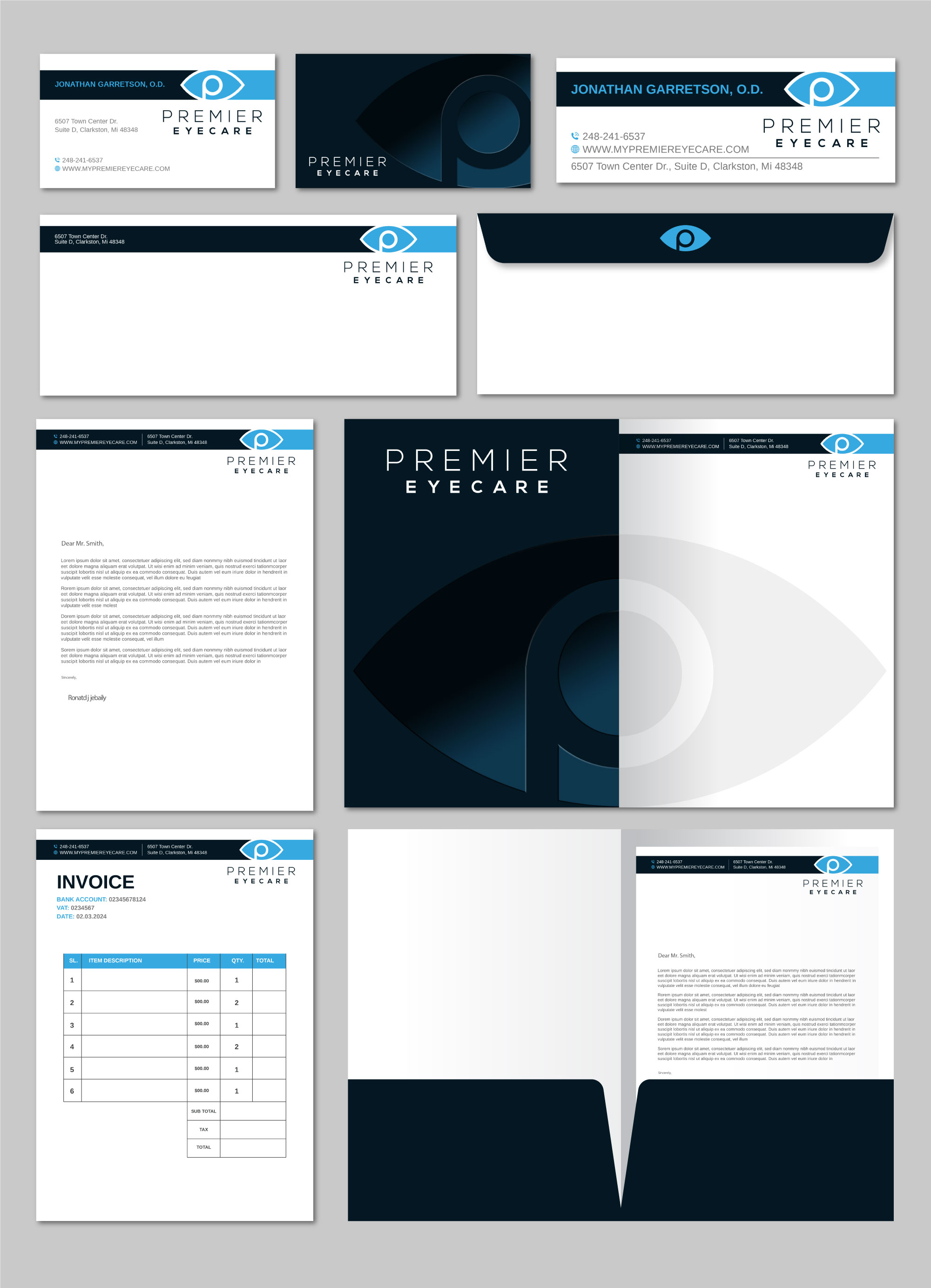 Schreibwaren-Design von Imagine design000 für Premier Eyecare | Design #33136259