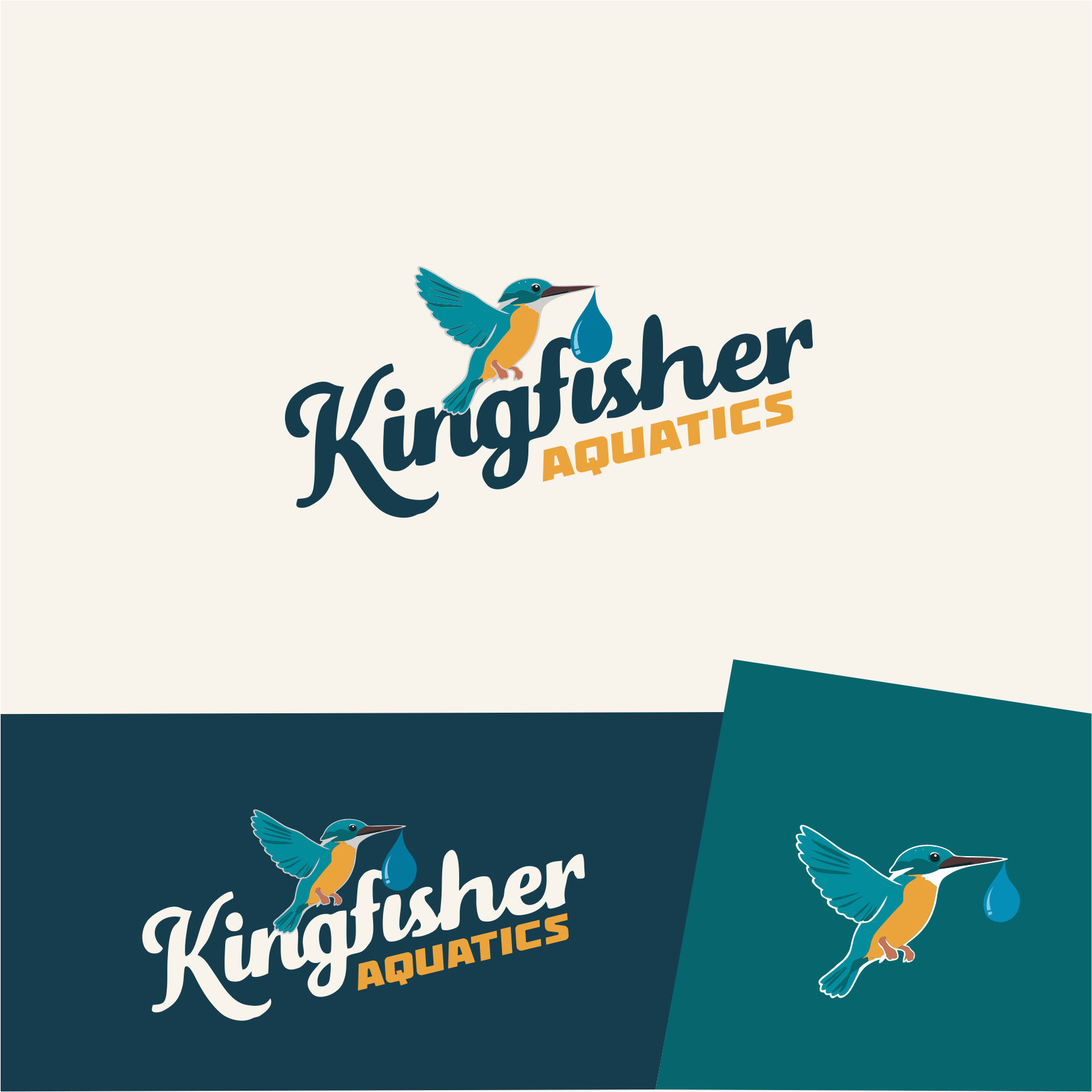 Logo-Design von nikkiblue für Kingfisher Aquatics | Design #33164349