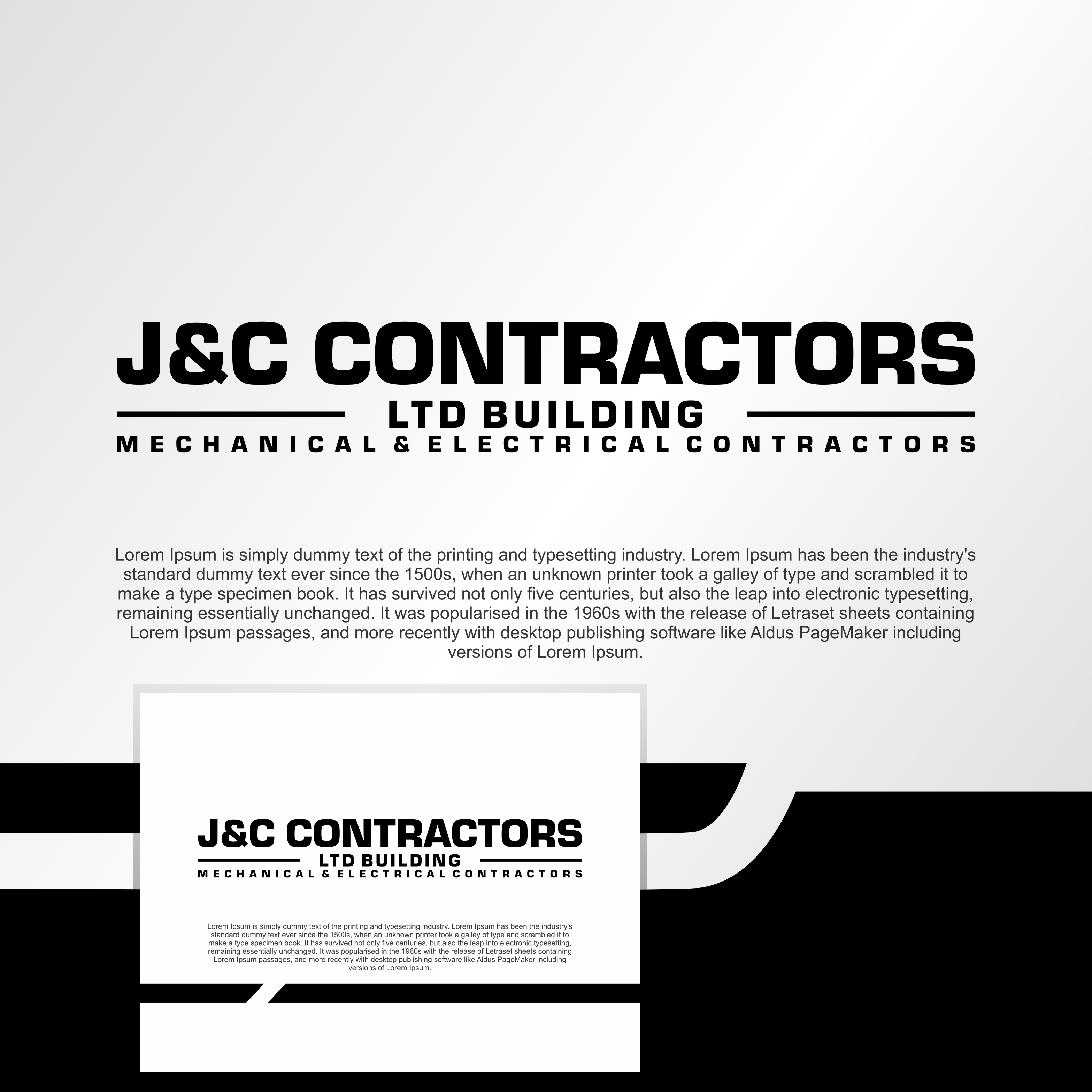 Logo Design by diego costa for J&C Contractors (UK) Ltd | Design #33132985