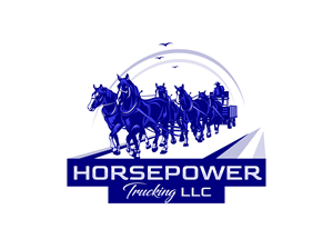 Horsepower Trucking LLC logo design