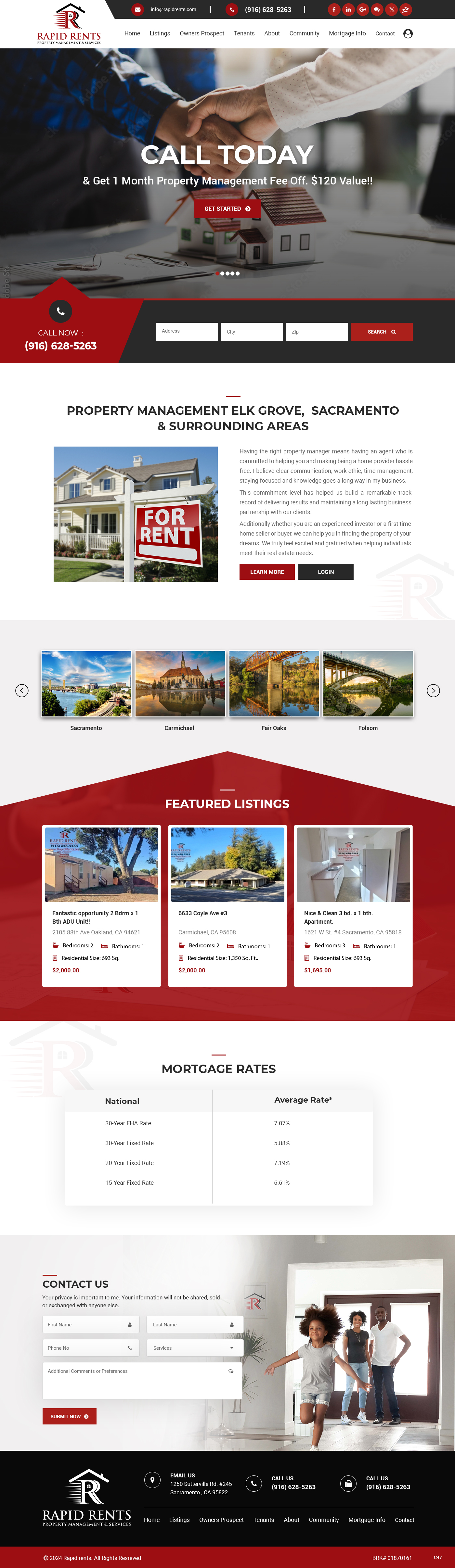 Web Design par pb pour Rapid Rents Property Management & Services | Design #33137682