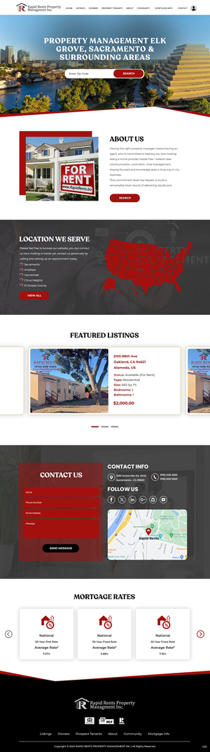 Web Design by pb for Rapid Rents Property Management & Services | Design: #33137686
