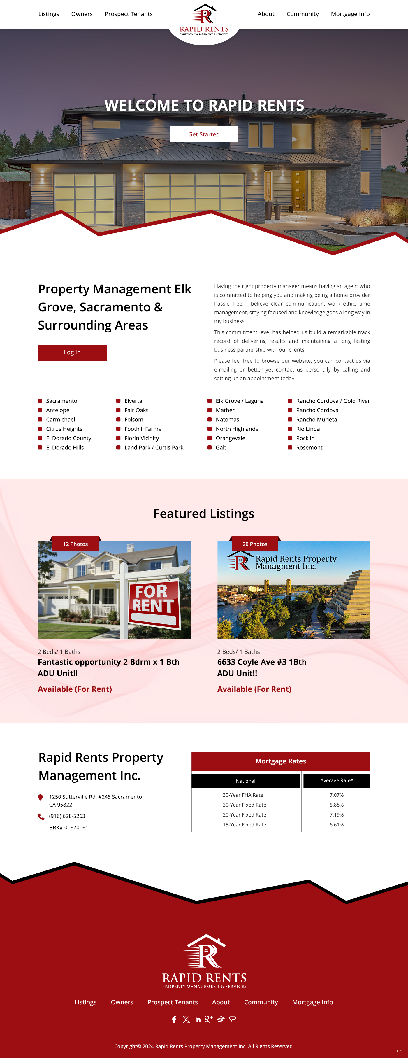 Web Design par pb pour Rapid Rents Property Management & Services | Design #33137694