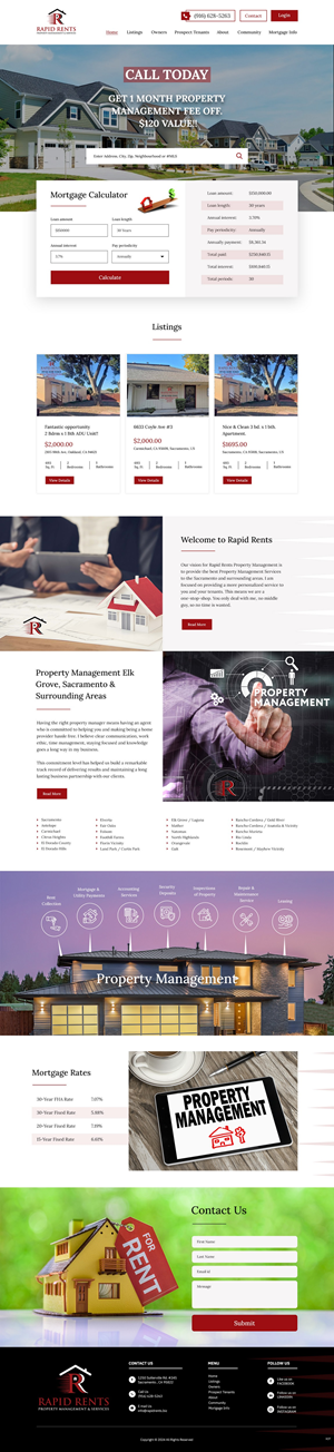 Web Design by pb for Rapid Rents Property Management & Services | Design: #33157582