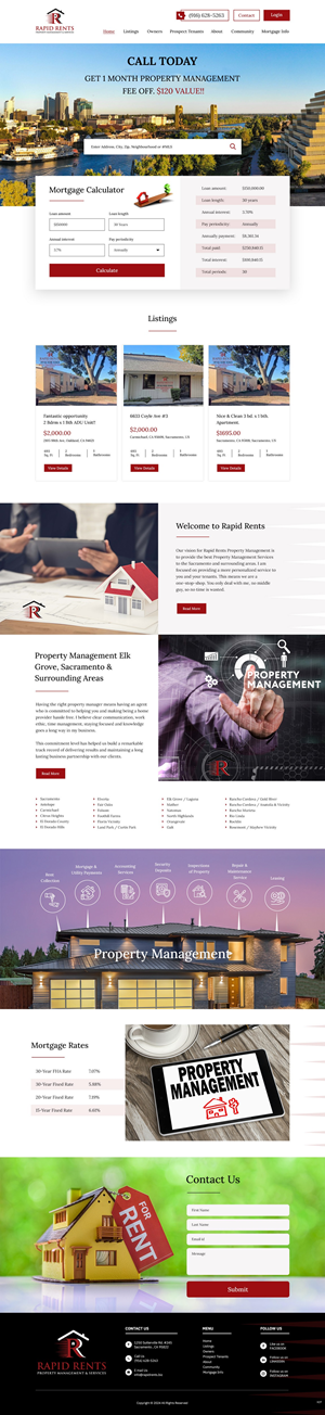 Web Design by pb for Rapid Rents Property Management & Services | Design: #33157583
