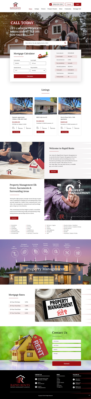 Web Design by pb for Rapid Rents Property Management & Services | Design: #33157584