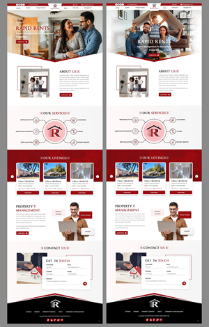 Web Design by pb for Rapid Rents Property Management & Services | Design: #33163792