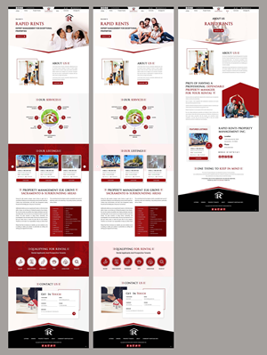 Web Design by pb for Rapid Rents Property Management & Services | Design: #33176164