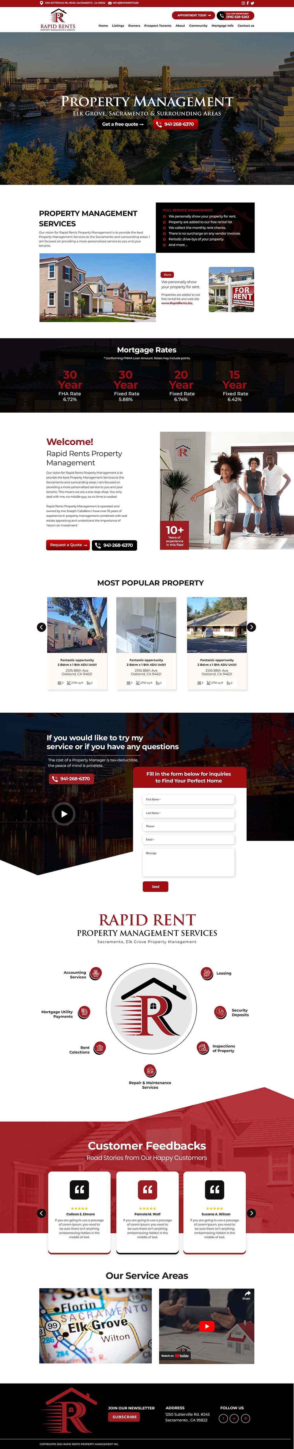 Diseño Web por Dream Logo Design para Rapid Rents Property Management & Services | Diseño #33179263