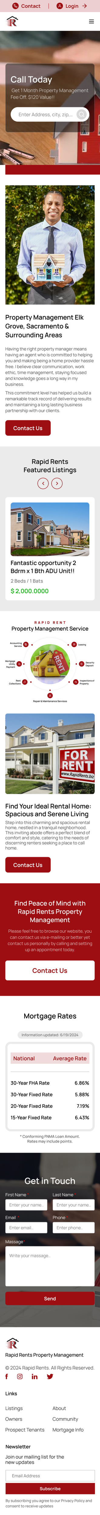 Web Design by Taufik H for Rapid Rents Property Management & Services | Design #33178718