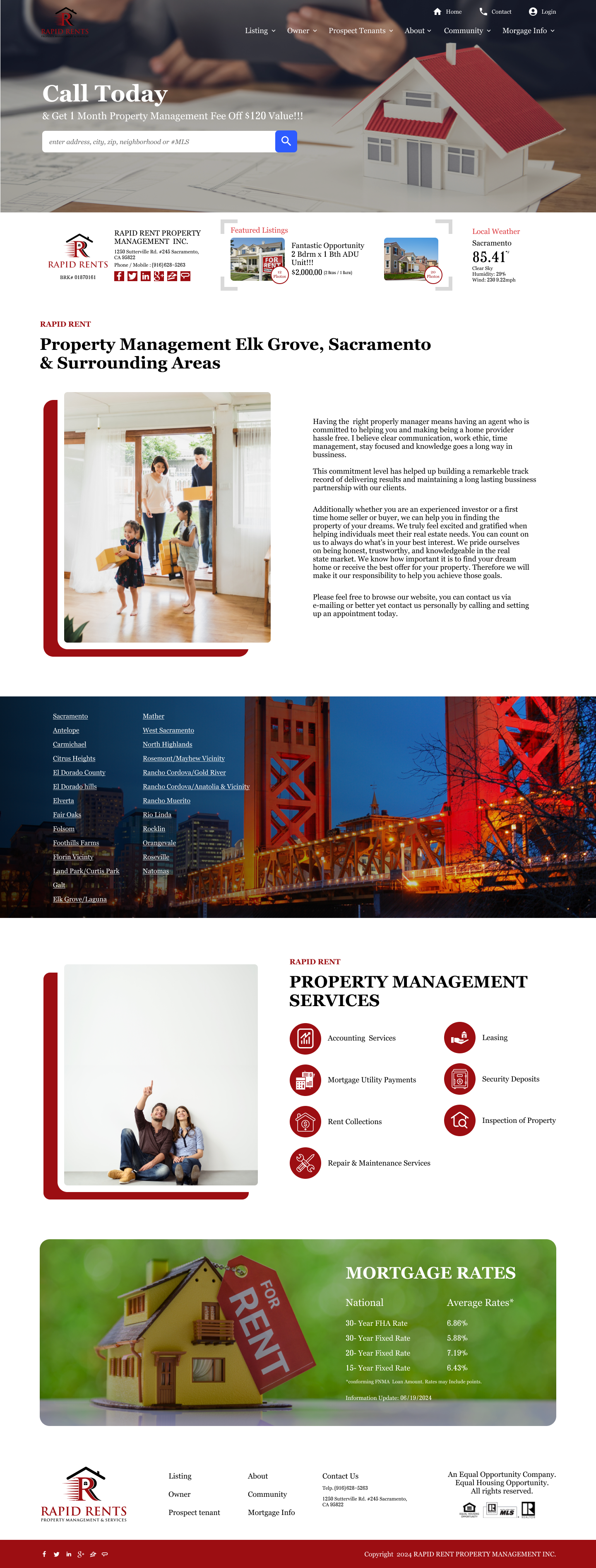 Web Design by Taufik H for Rapid Rents Property Management & Services | Design #33179441