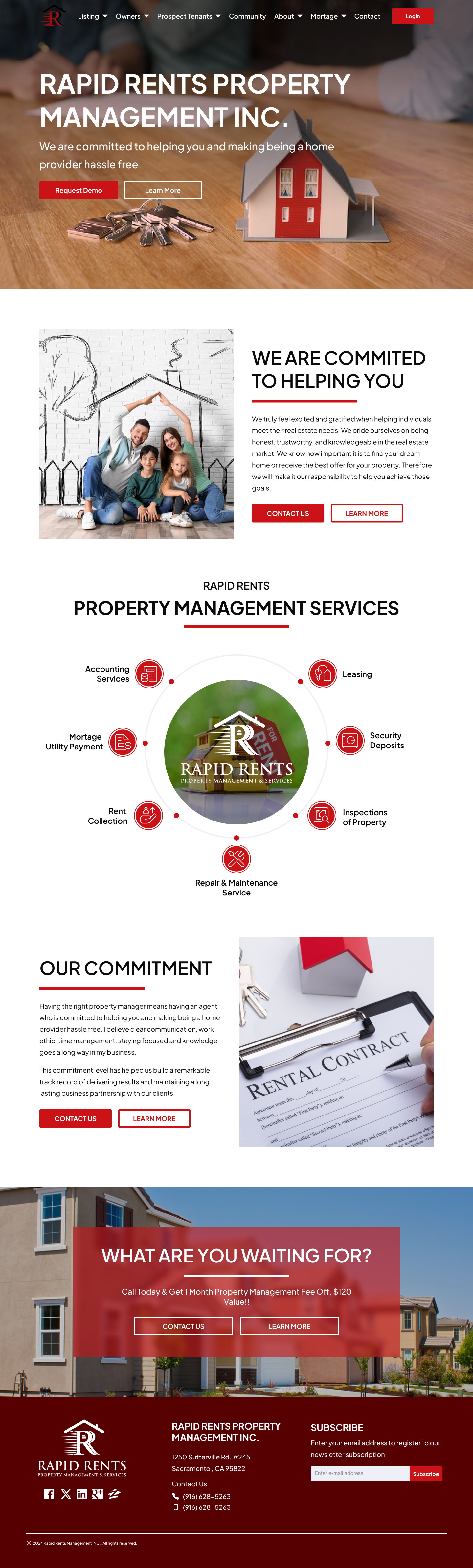 Web Design par Taufik H pour Rapid Rents Property Management & Services | Design #33179508