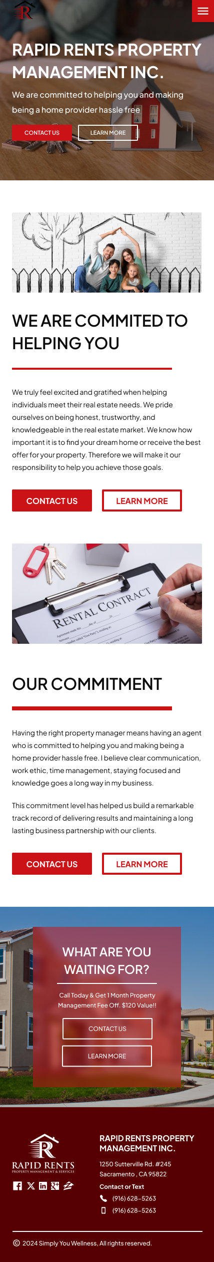Web Design par Taufik H pour Rapid Rents Property Management & Services | Design #33179509