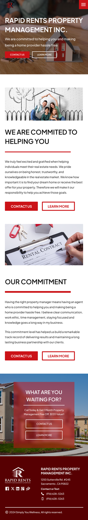 Web Design by Taufik H for Rapid Rents Property Management & Services | Design: #33179509