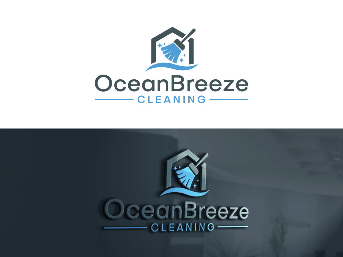 Logo-Design von 439 Creations für Ocean Breeze Cleaning | Design #33138718