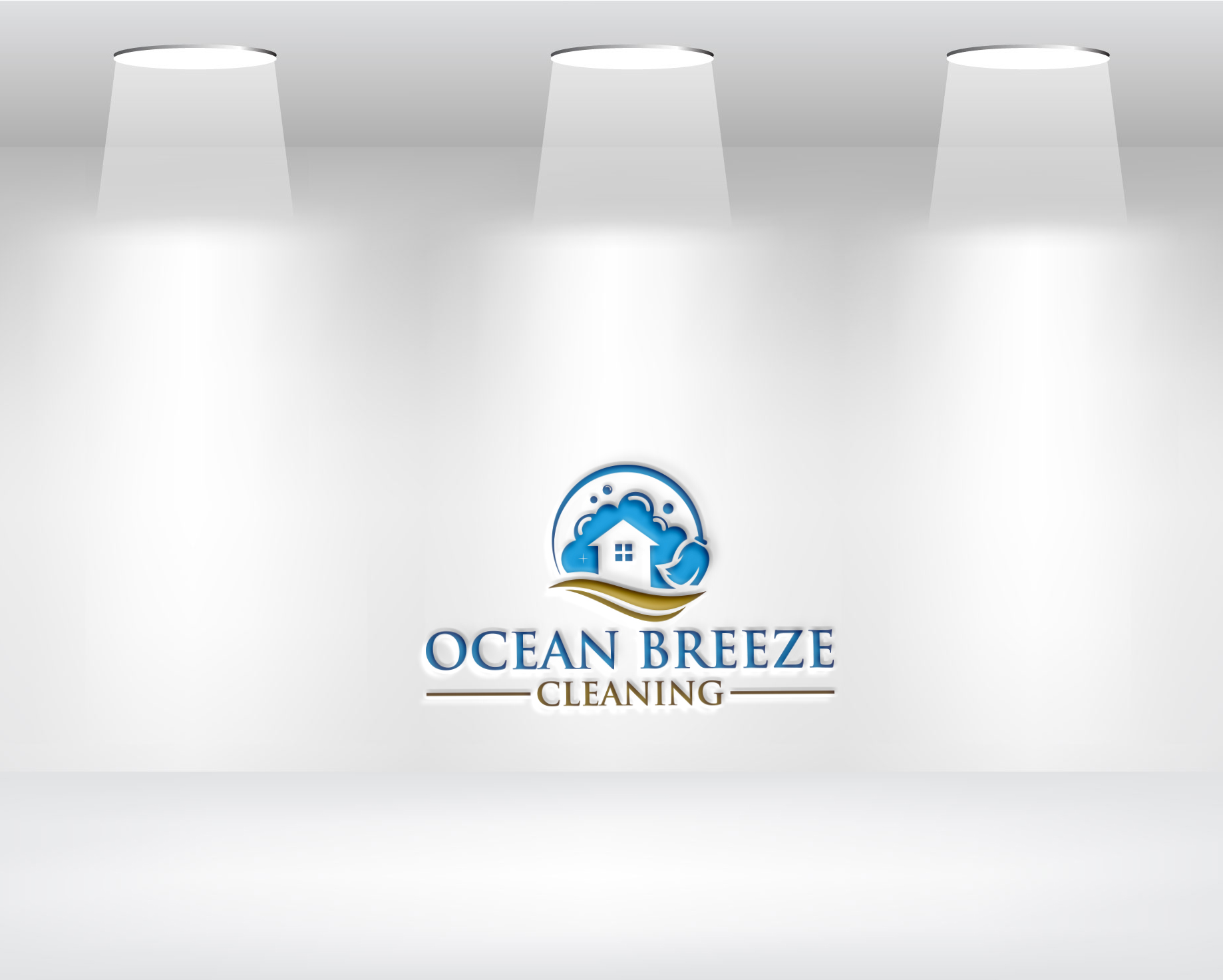 Logo-Design von Daniel Khan für Ocean Breeze Cleaning | Design #33134004