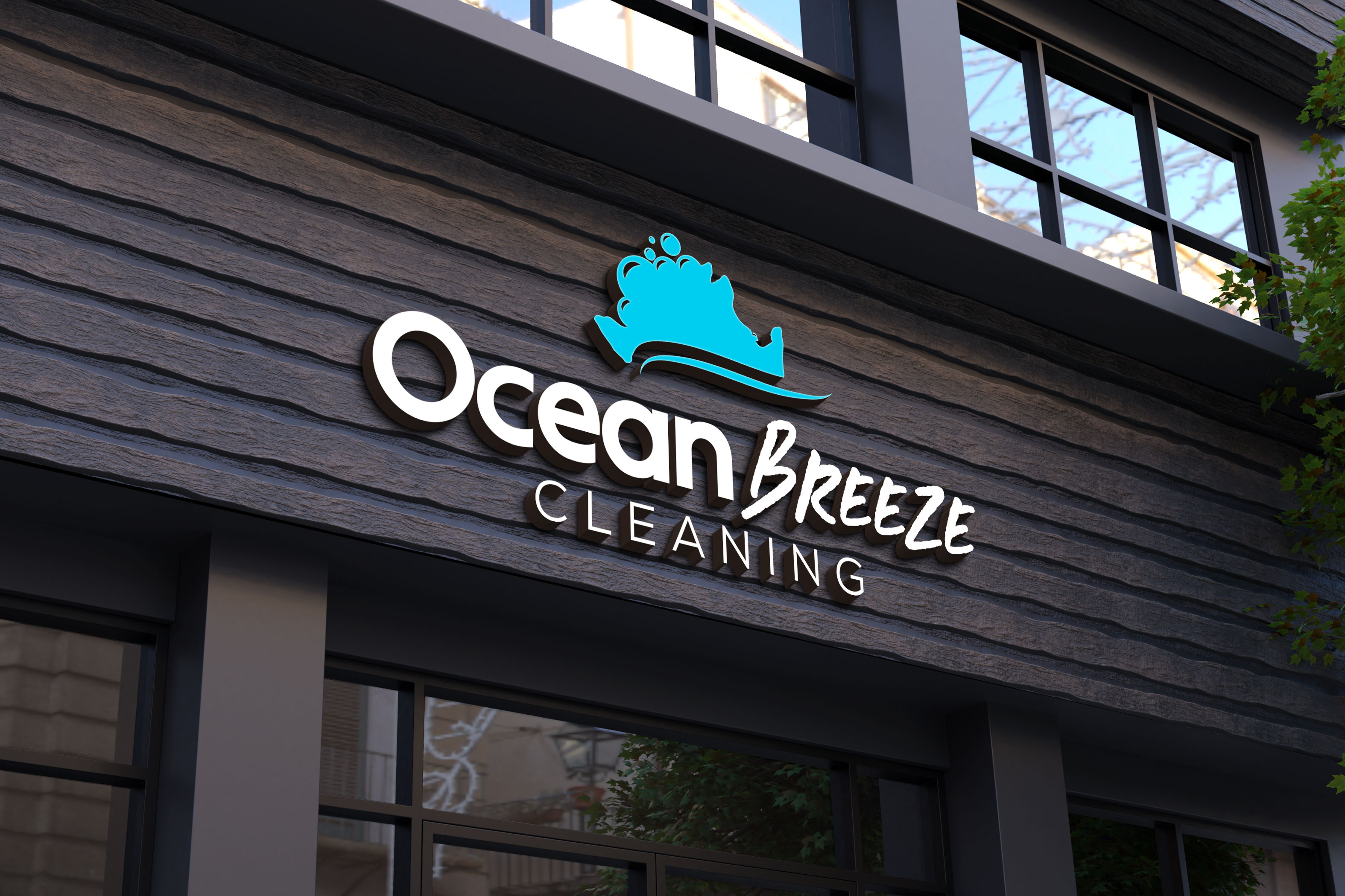 Logo Design by Kavth for Ocean Breeze Cleaning | Design #33159605