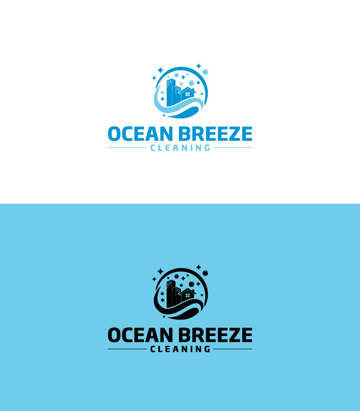 Logo-Design von Mukko für Ocean Breeze Cleaning | Design #33152477