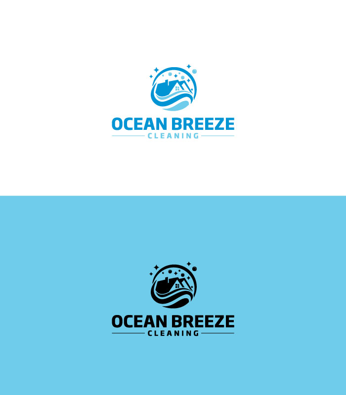 Logo-Design von Mukko für Ocean Breeze Cleaning | Design #33154628