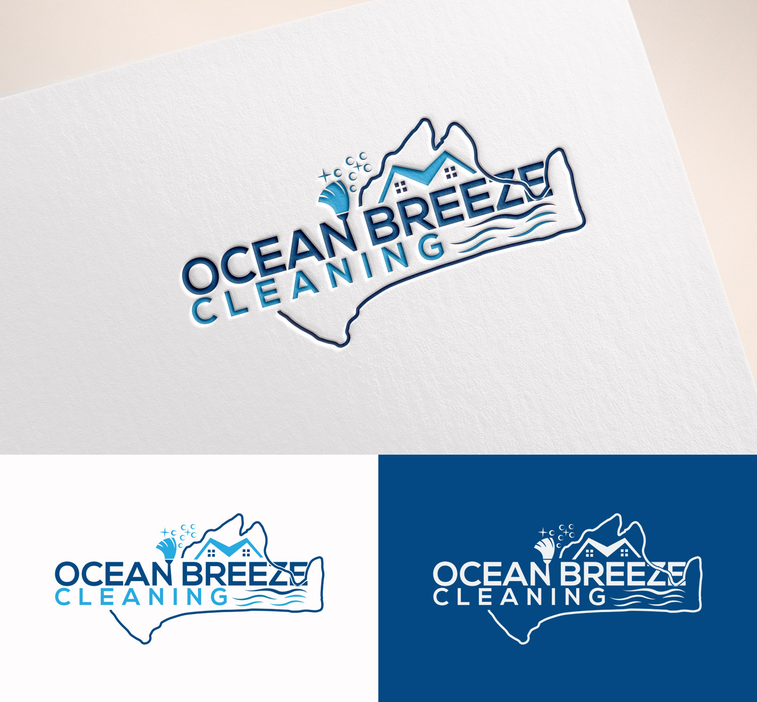 Logo-Design von M Art & Design für Ocean Breeze Cleaning | Design #33134026