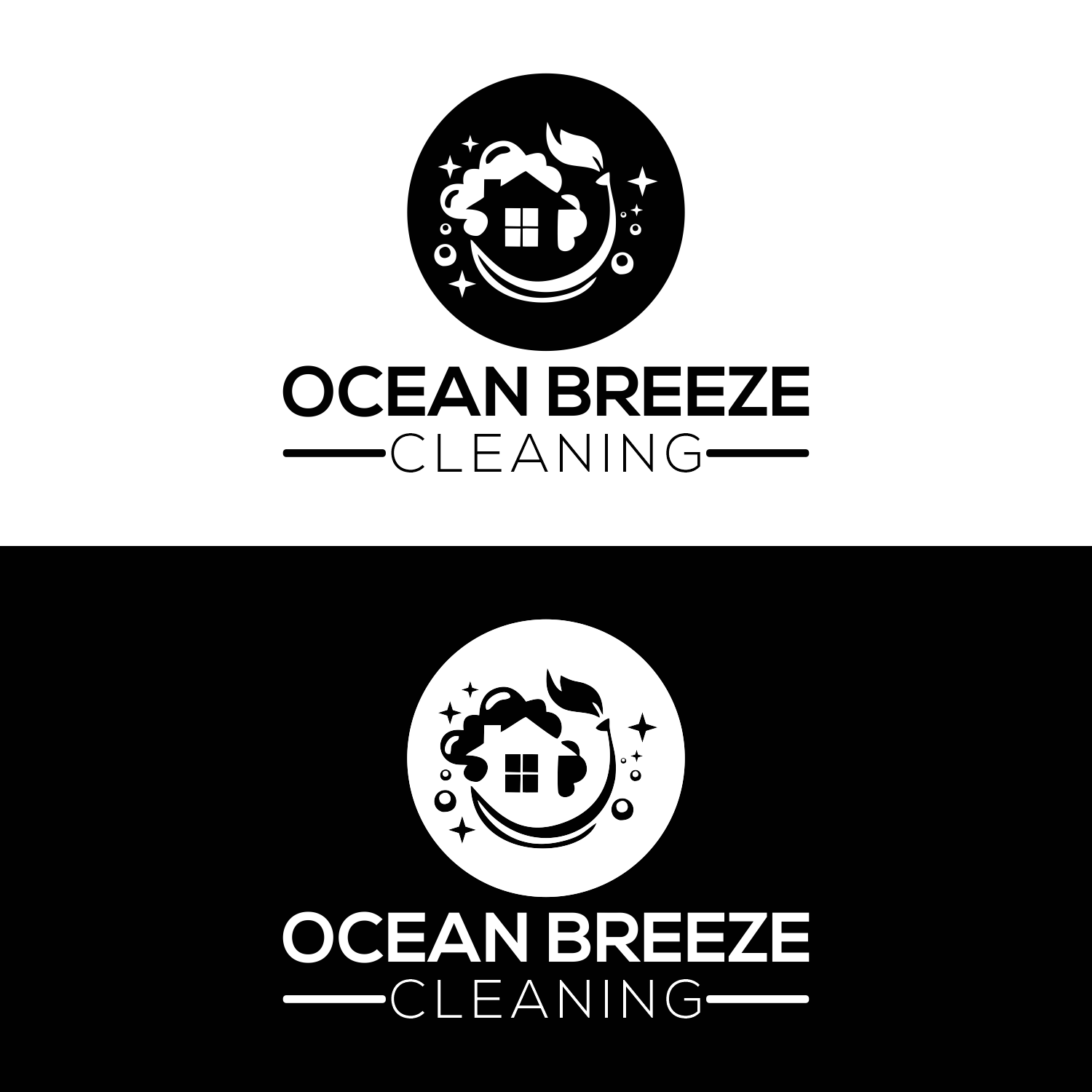 Logo-Design von pusing für Ocean Breeze Cleaning | Design #33136119