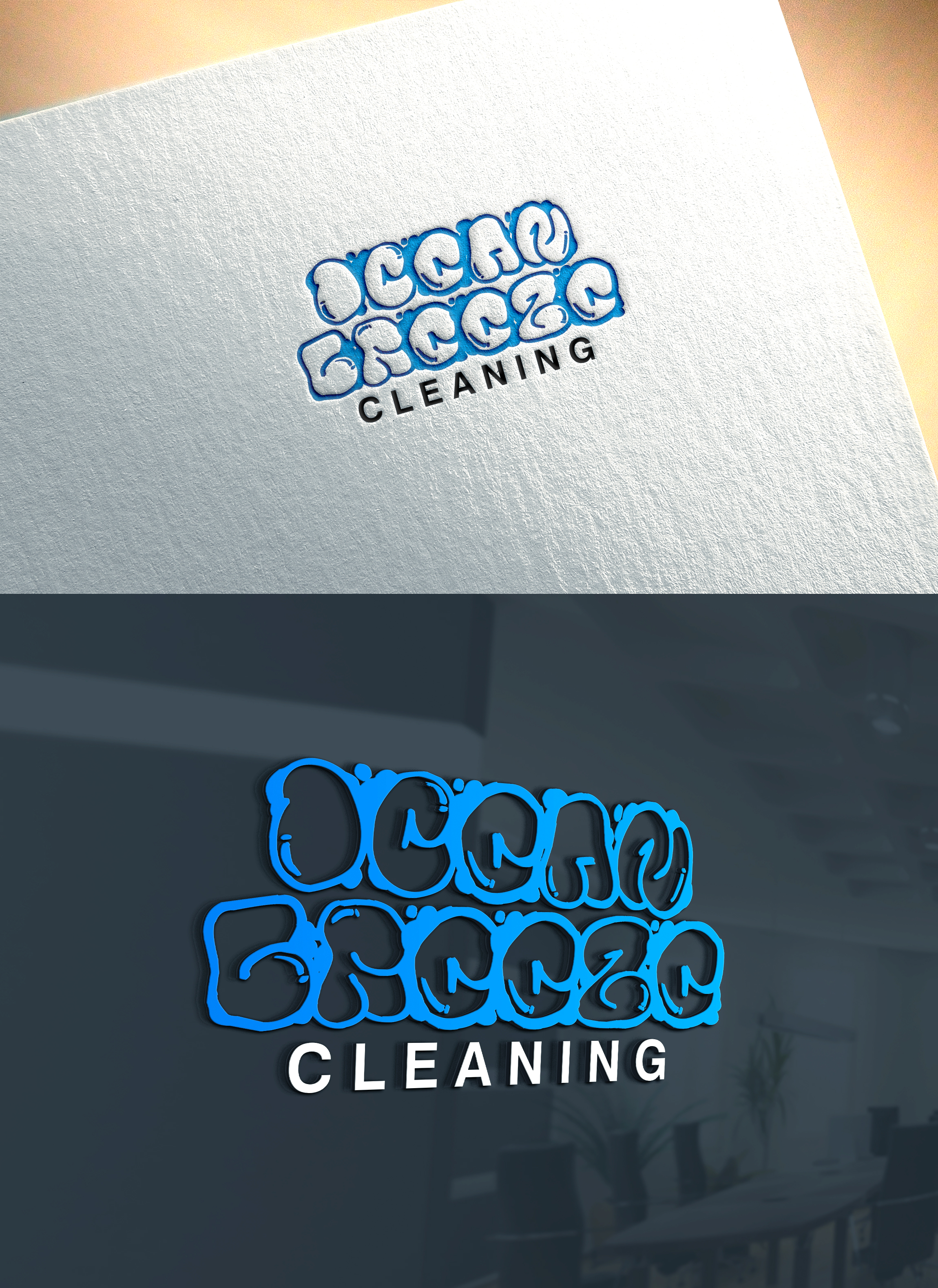 Logo Design by DesignMaker 2 for Ocean Breeze Cleaning | Design #33161585