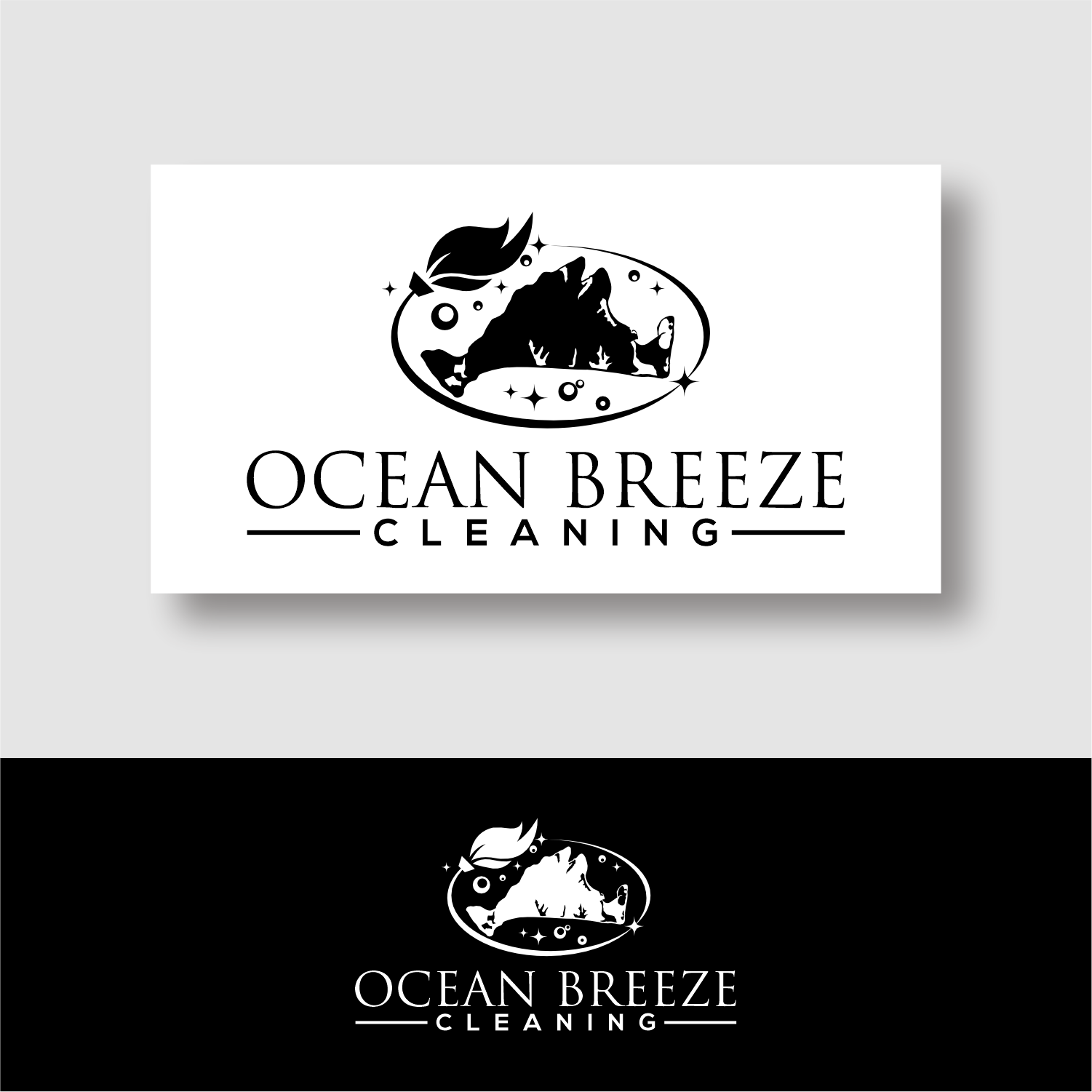 Logo Design by ganesaputu for Ocean Breeze Cleaning | Design #33137415