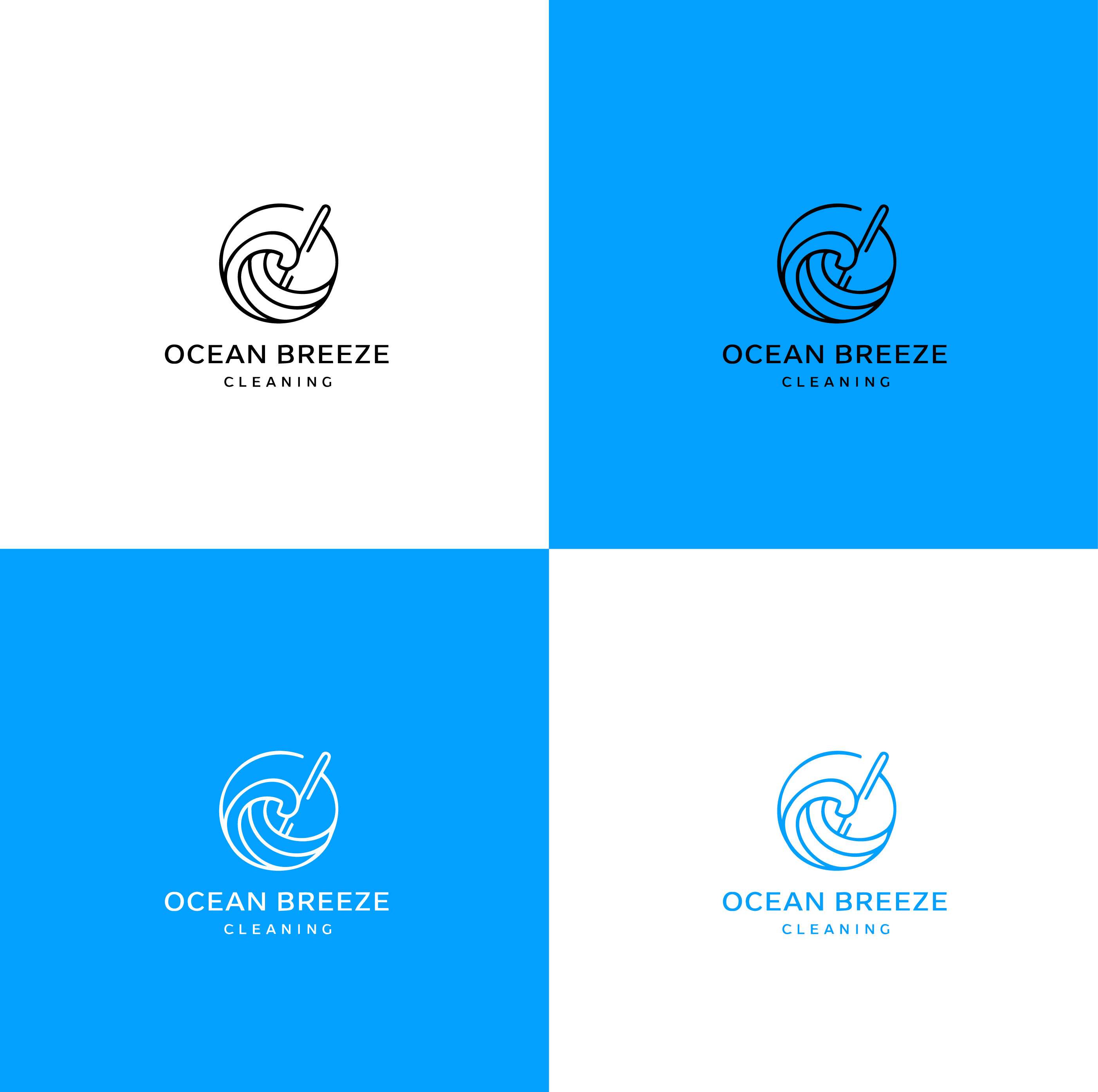 Logo-Design von Christian Cruz für Ocean Breeze Cleaning | Design #33132746