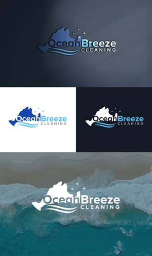 Logo-Design von BehindSymbols für Ocean Breeze Cleaning | Design: #33159378